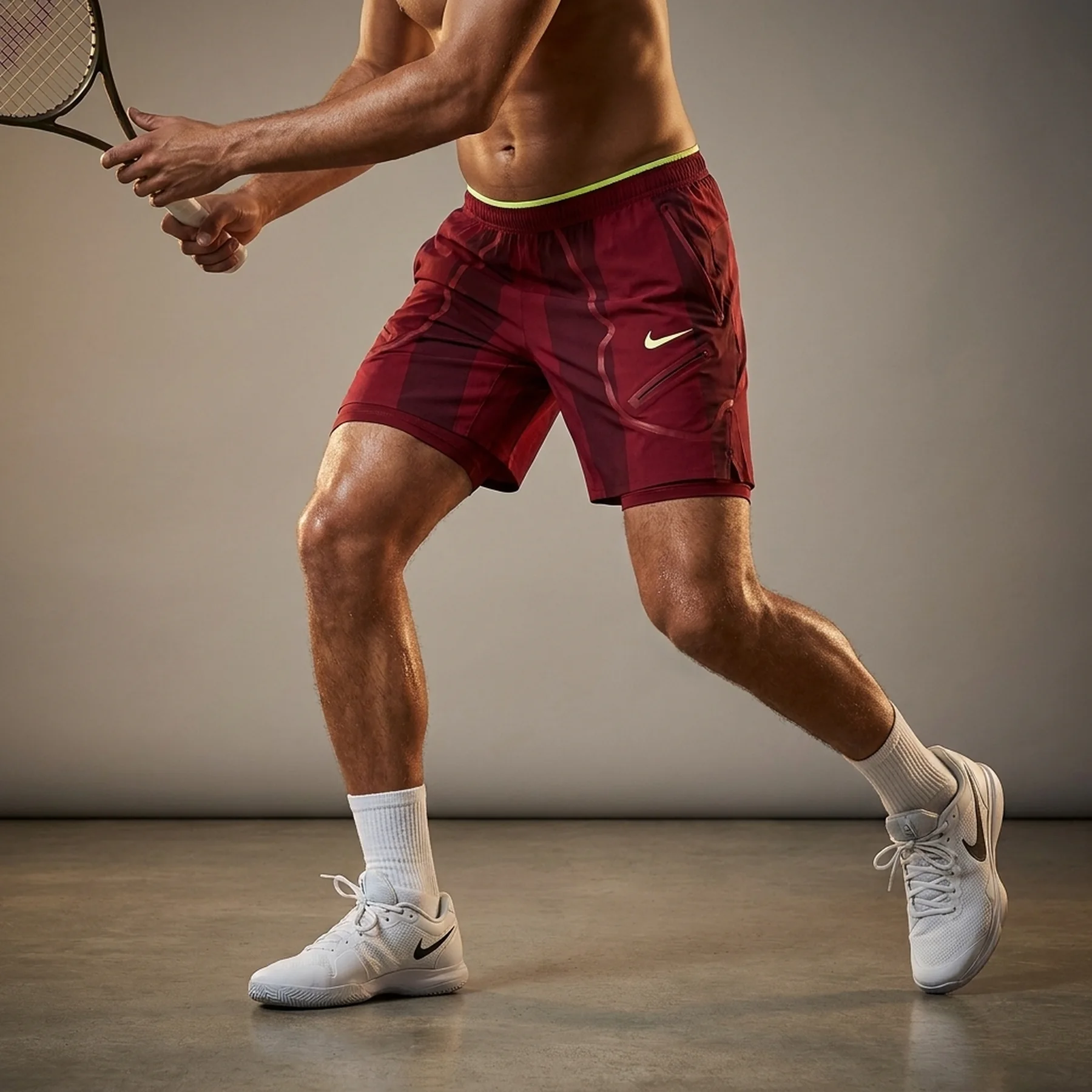 Шорти чоловічі Nike Court Slam Dri-Fit Tennis Bordo (FD5218-687)