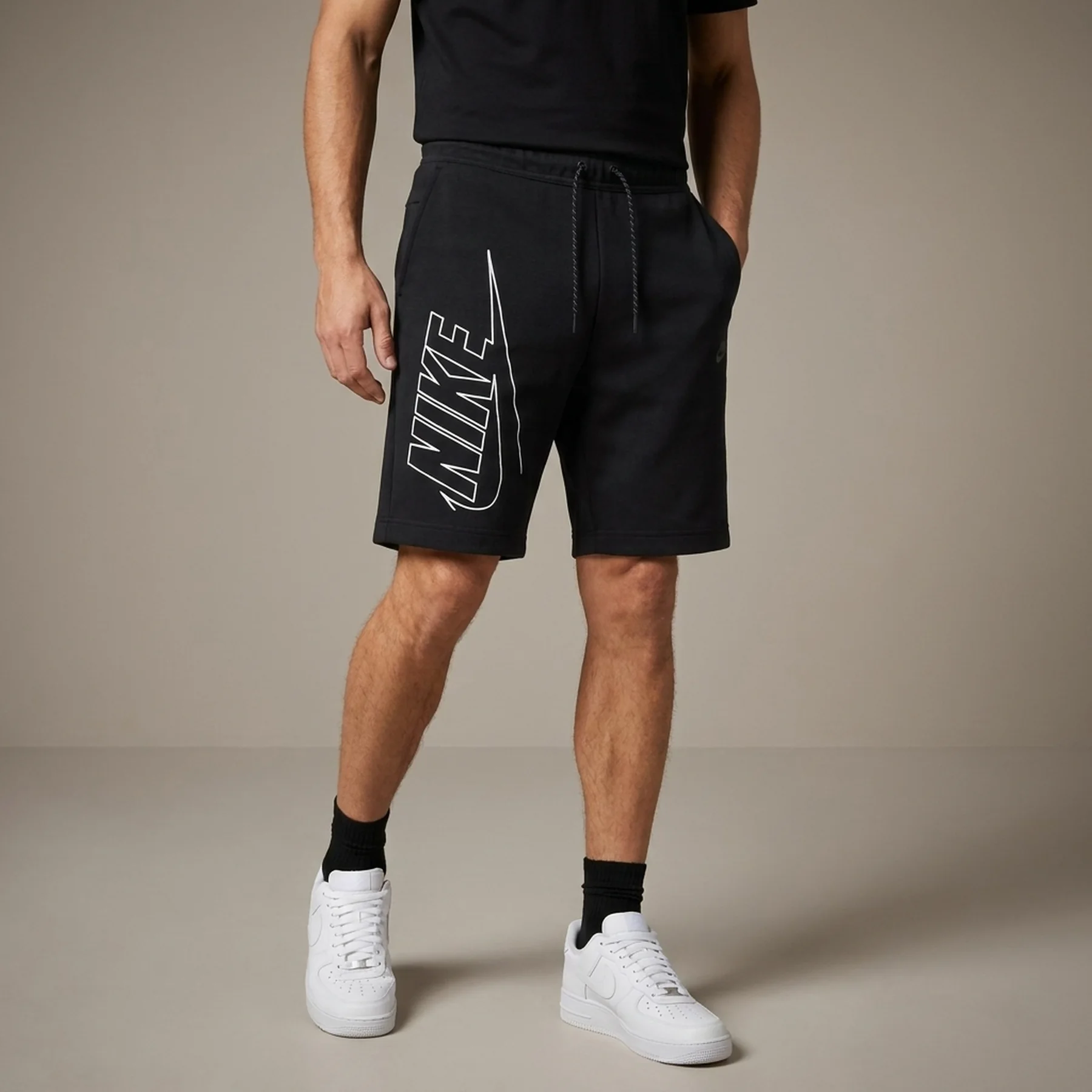 Шорти чоловічі Nike Tech Fleece Black (DZ4472-010)