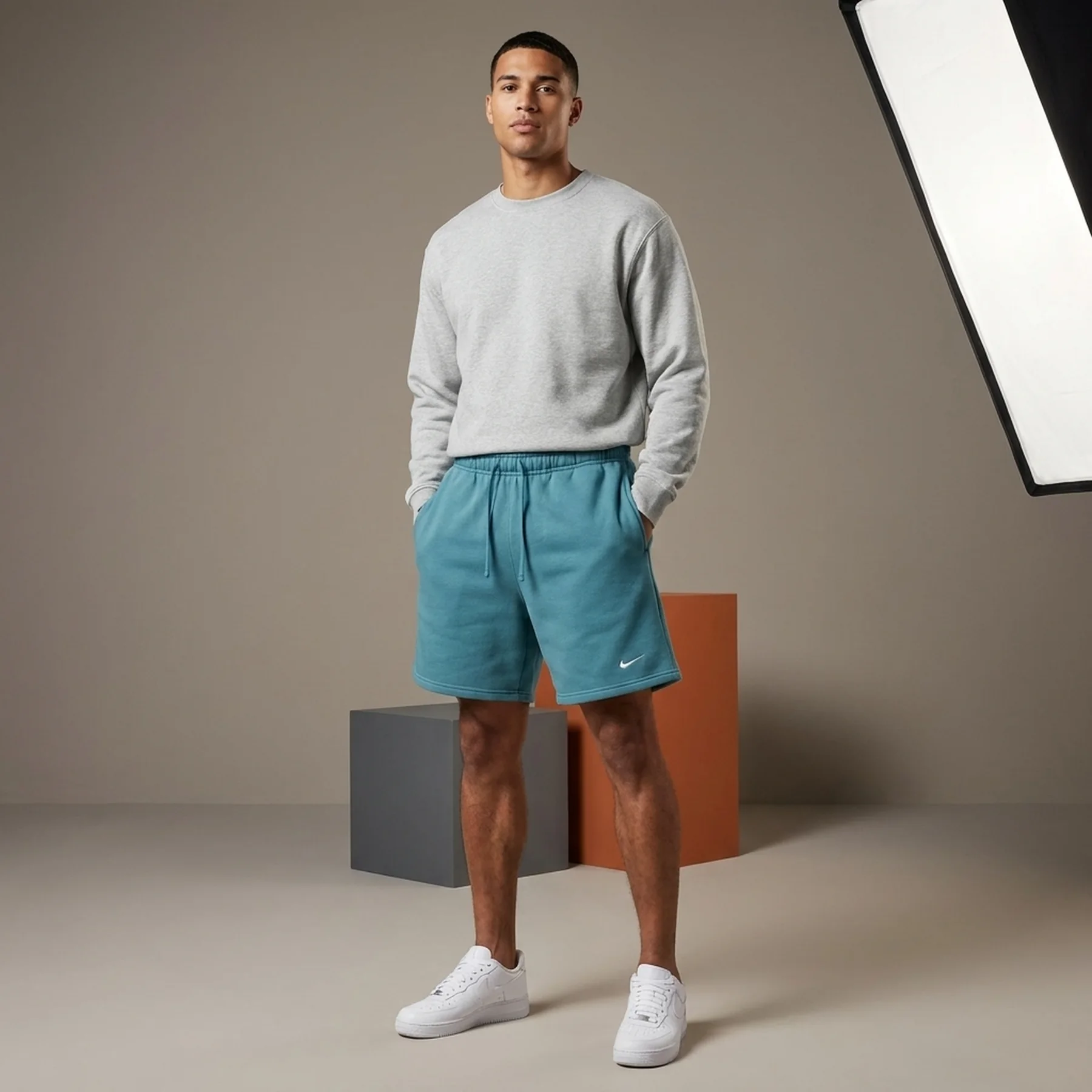 Шорти чоловічі Nike Solo Swoosh Fleece (DV3055-440)