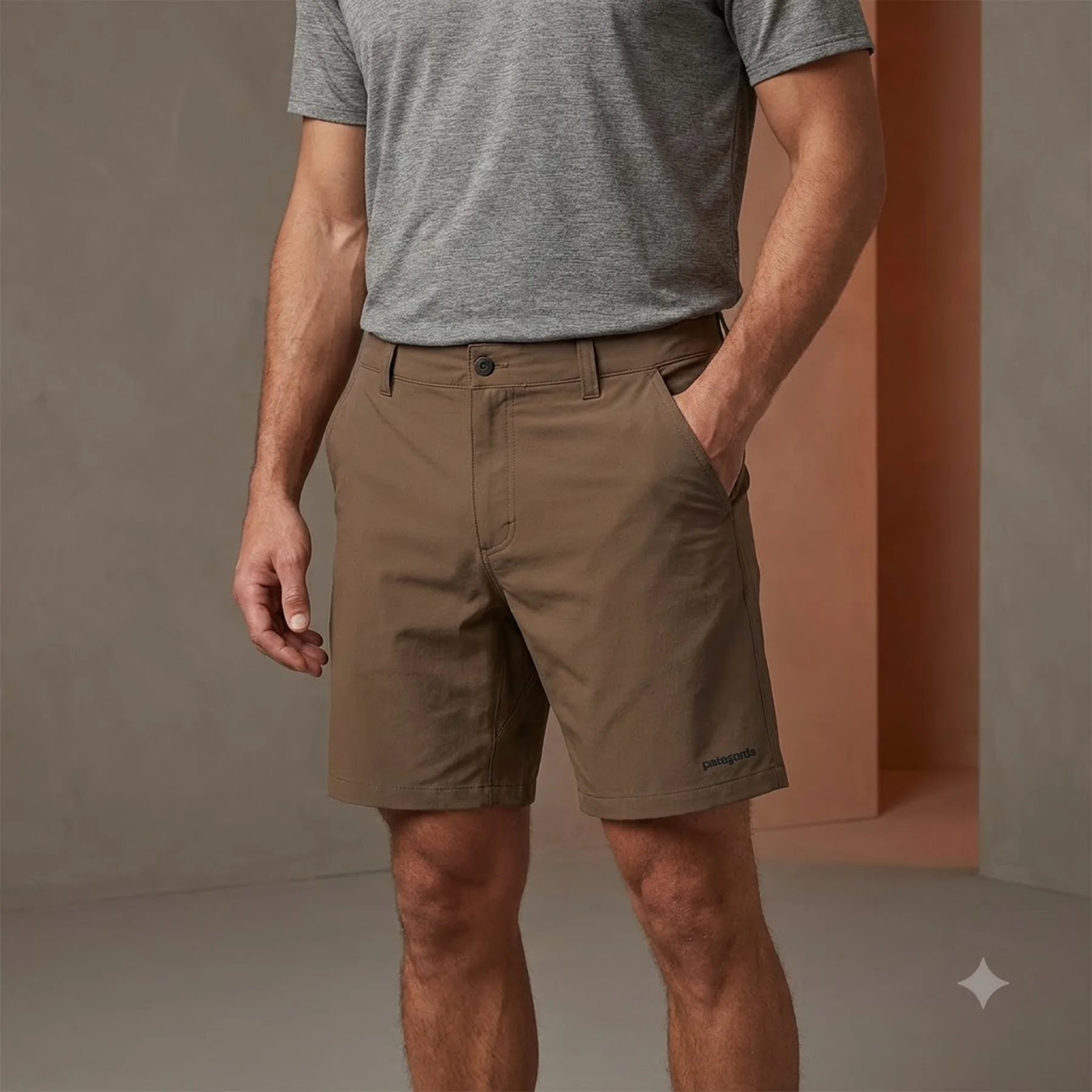 Шорти чоловічі Patagonia Hydropeak Hybrid Walk Shorts - 19 Brown (MJVK86475)
