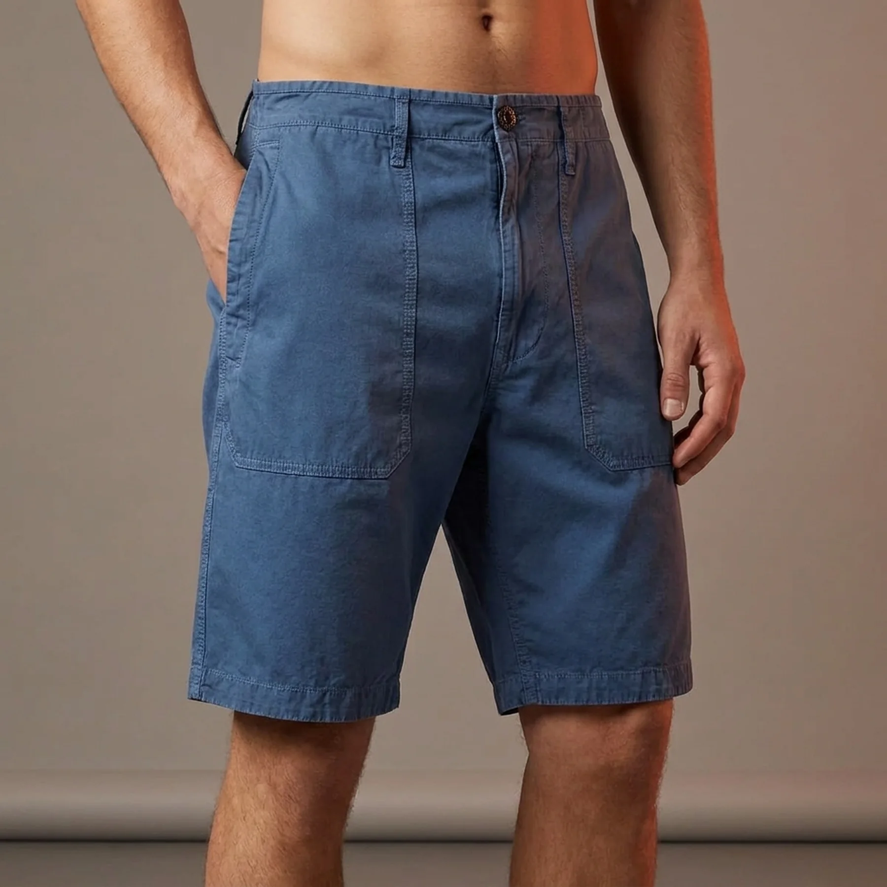 Шорти чоловічі Stone Island Compass Patch Bermuda Shorts 'Blue' Pczec