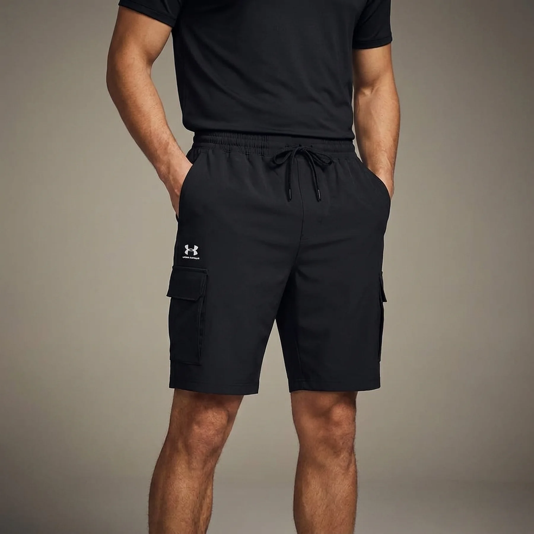 Шорти чоловічі Under Armour Vibe Woven Cargo Short Black (1386560-001)