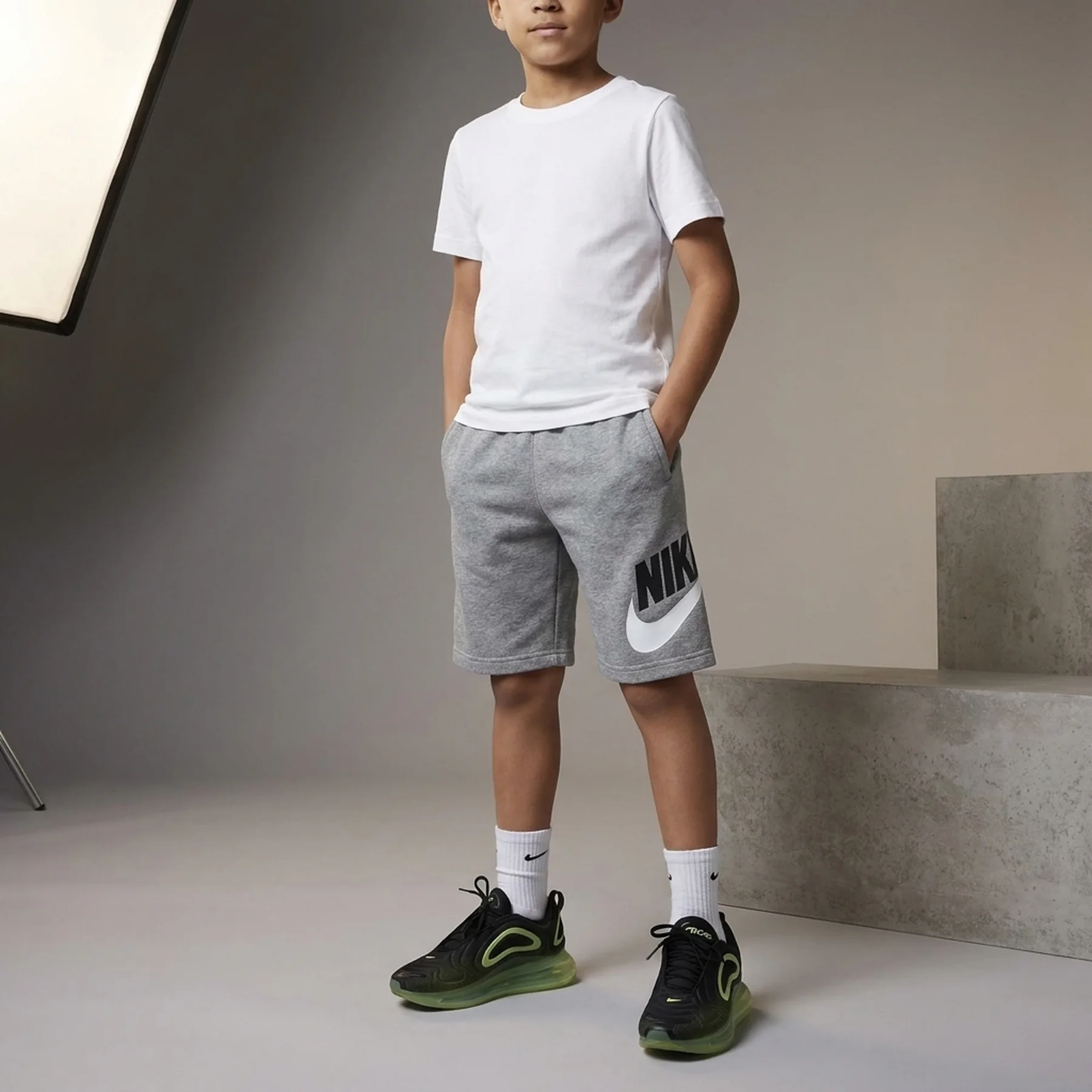 Шорти дитячі Nike B Nsw Club + Hbr Short Ft (CK0509-091)