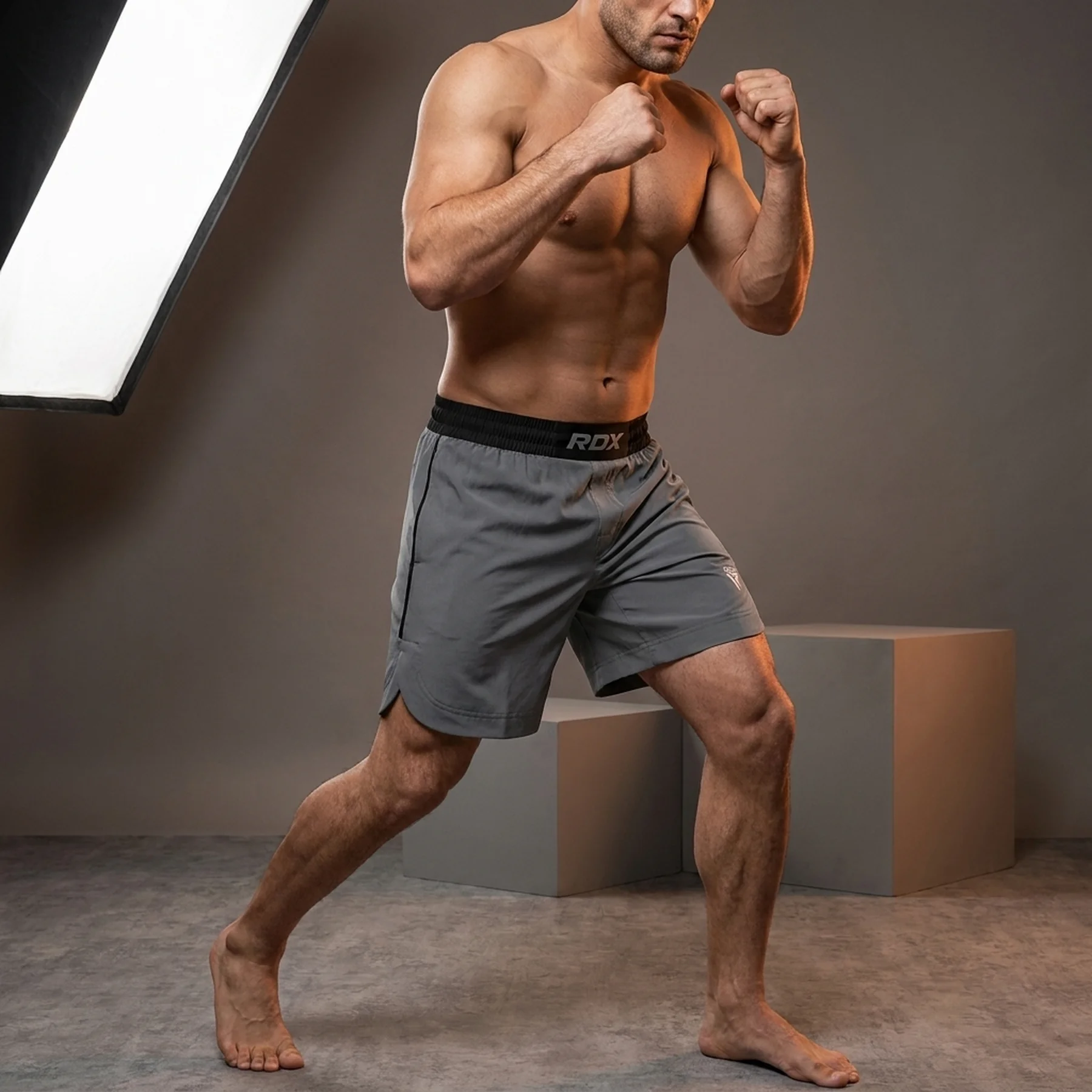 Шорти для MMA RDX T15 Grey - чоловічі шорти, розмір S