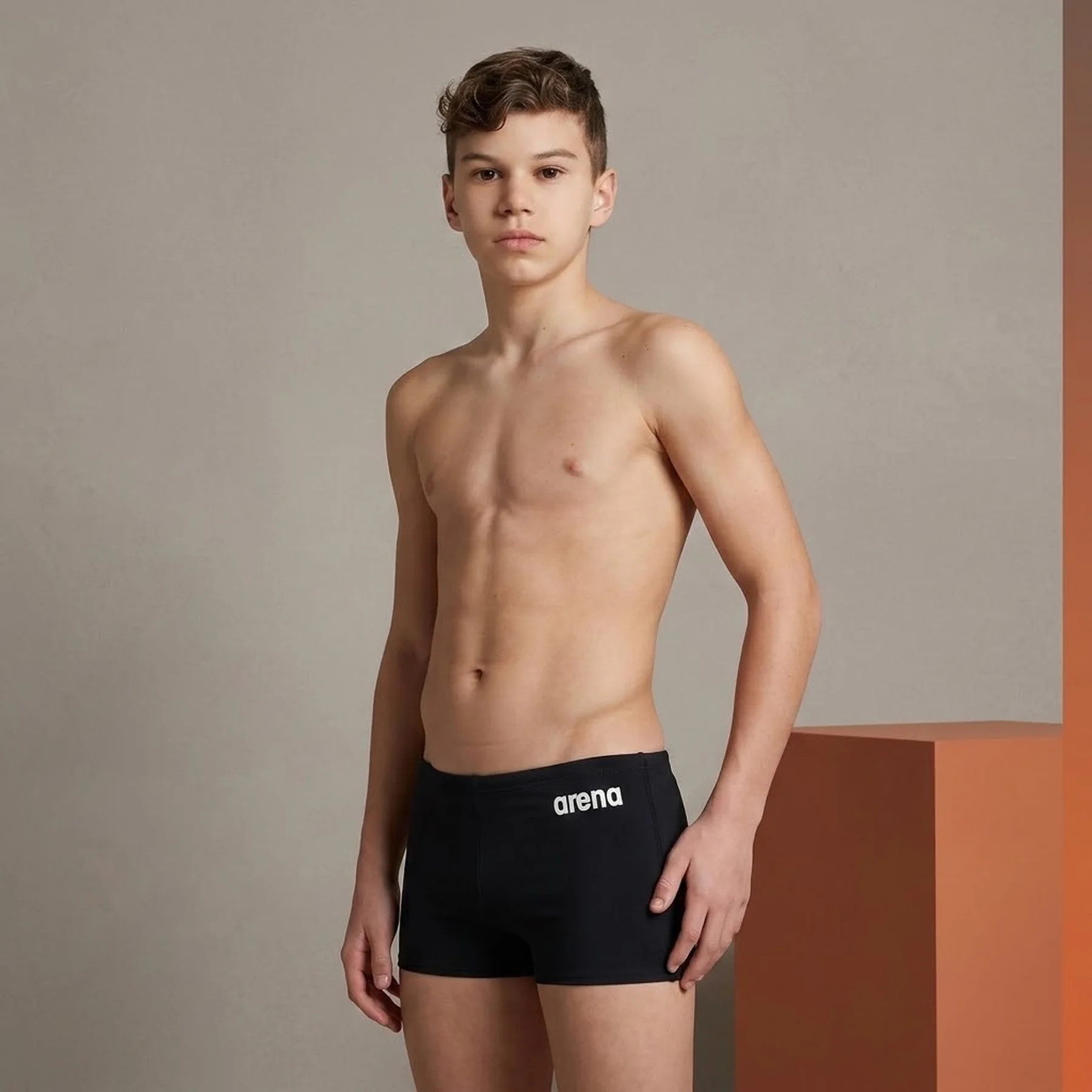 Шорти для плавання BOY'S TEAM SWIM SHORT SOLID 004777-550 Arena 10 Чорний