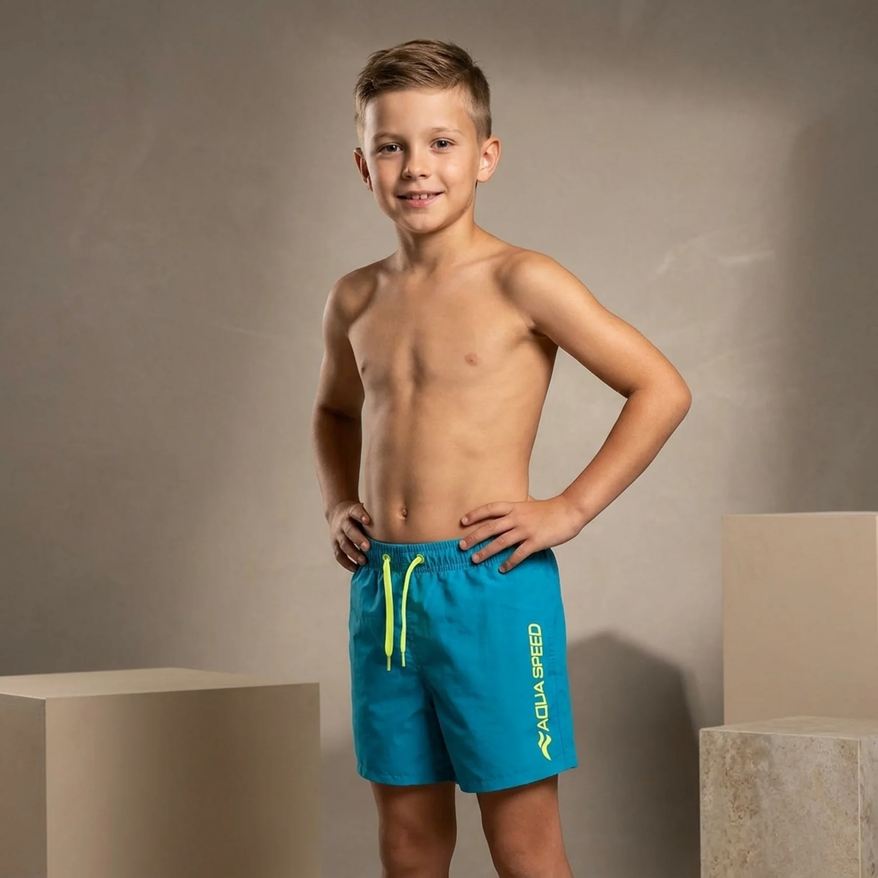 Шорти для плавання для хлопців Aqua Speed OWEN JUNIOR 62889 блакитний 116-128 см (750-02)