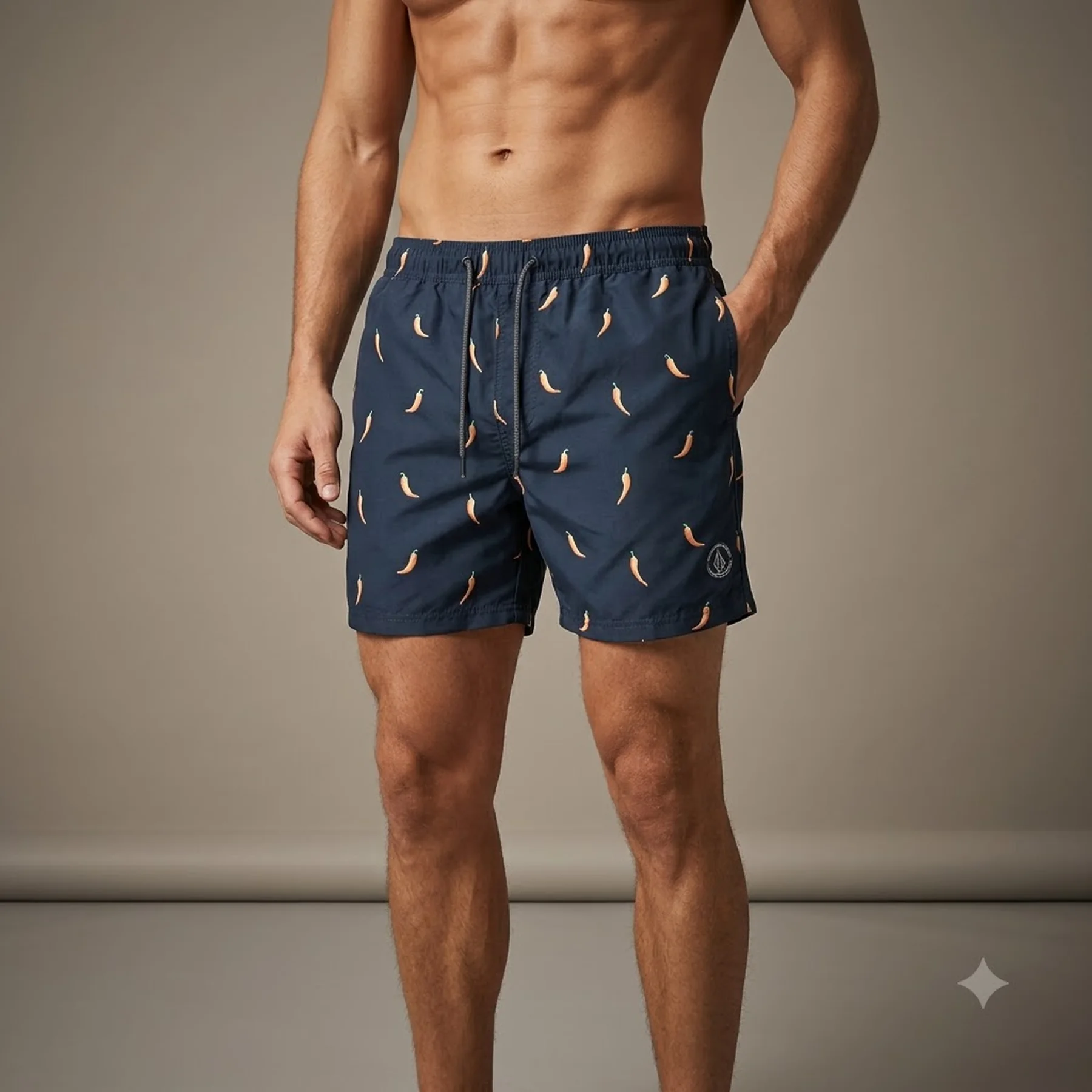 Шорти для плавання JJIBALI JJSWIMSHORTS AKM FUNNY FOOD 12184800 Navy Blazer Jack & Jones M Темно-синій