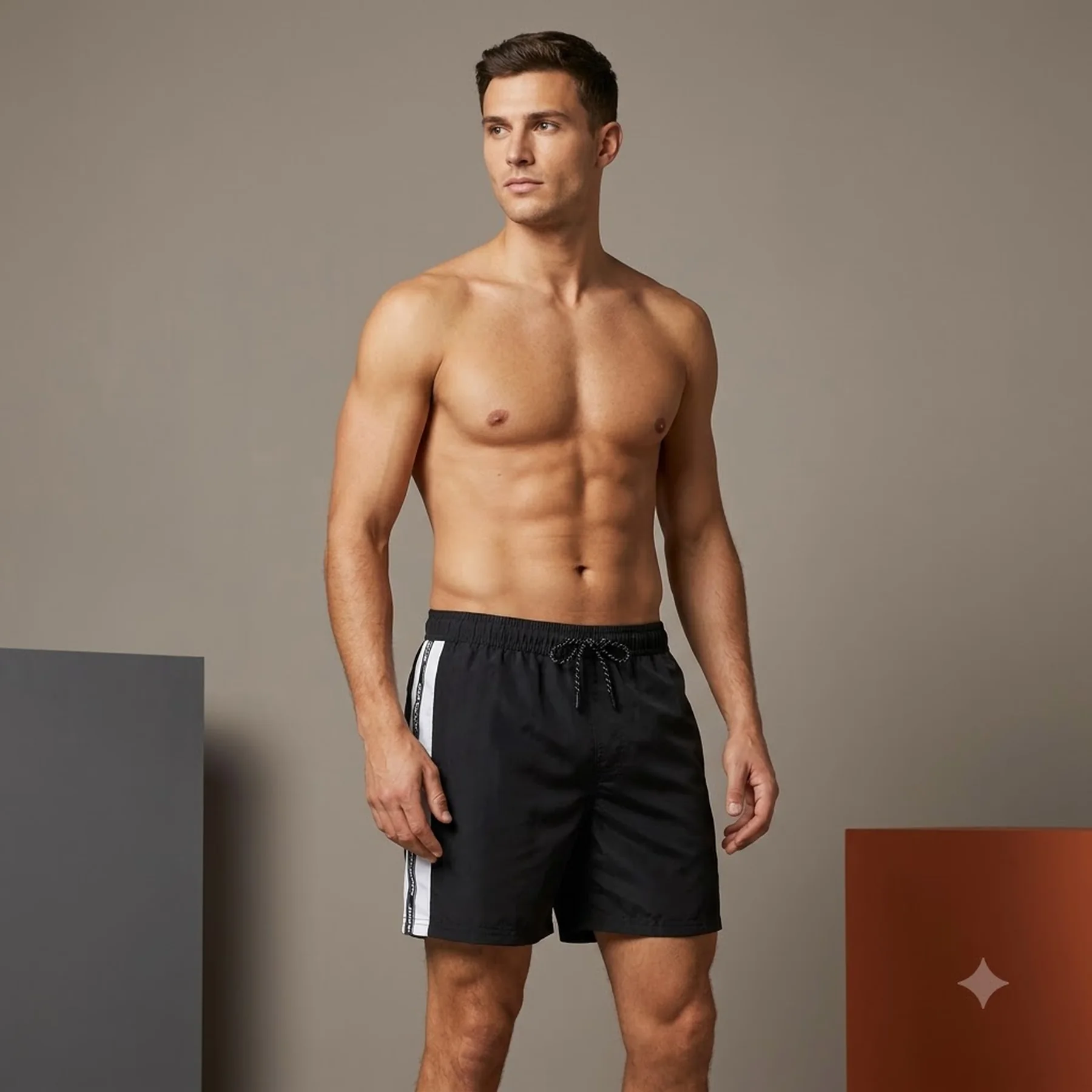 Шорти для плавання JPSTFIJI JJSWIM TAPE 12225972-Black Jack & Jones L Чорний