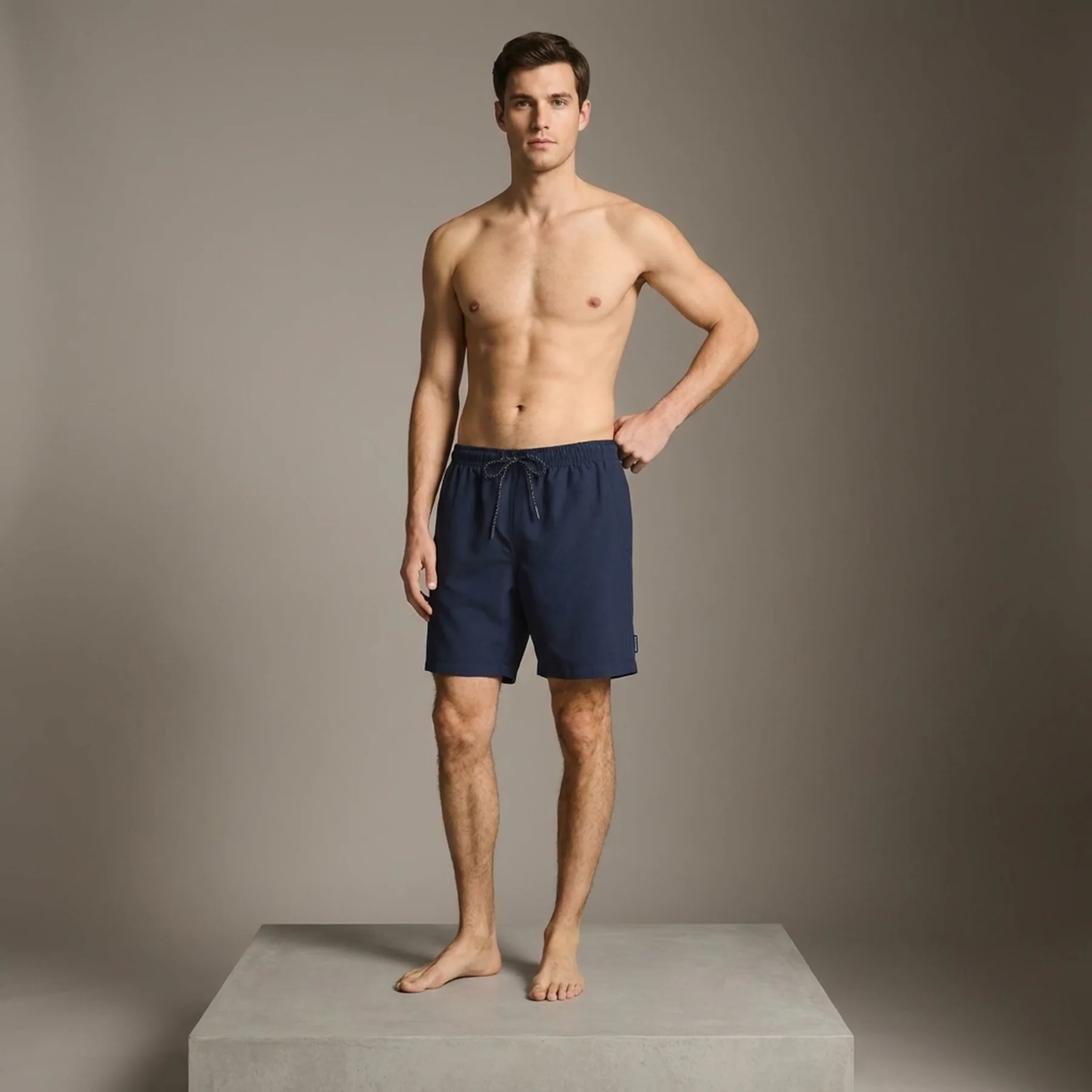 Шорти для плавання swim shorts with drawstring 1050181-10668 Tom Tailor XXL Темно-синій
