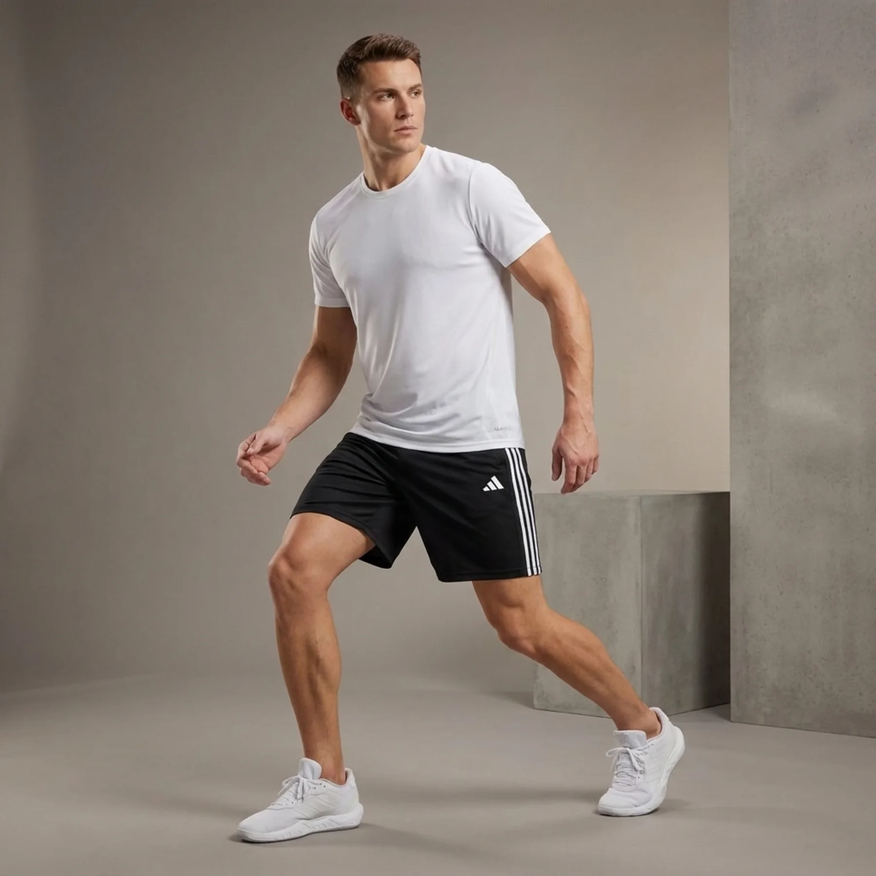 Шорти для тренувань чоловічі Train Essentials Piqué 3-Stripes IB8243