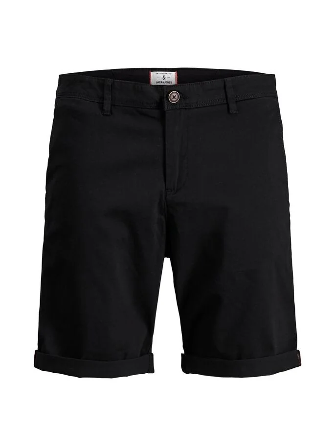 Шорти JJIBOWIE JJSHORTS SOLID SA STS 12165604 Black Jack & Jones L Чорний