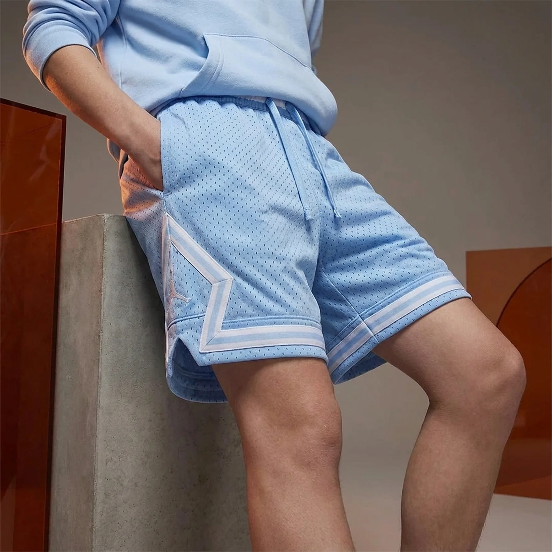 Шорти підліткові Jordan Sport Dri-Fit Diamond Light Blue (95D313-J3H)