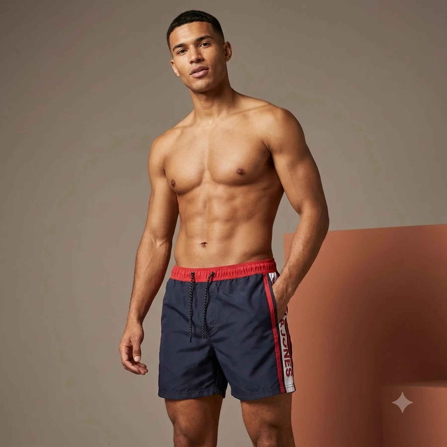 Шорти плавальні JPSTCRETE JJSWIM AKM TAPE SN 12204009-Navy Blazer Jack & Jones XXL Темно-синій