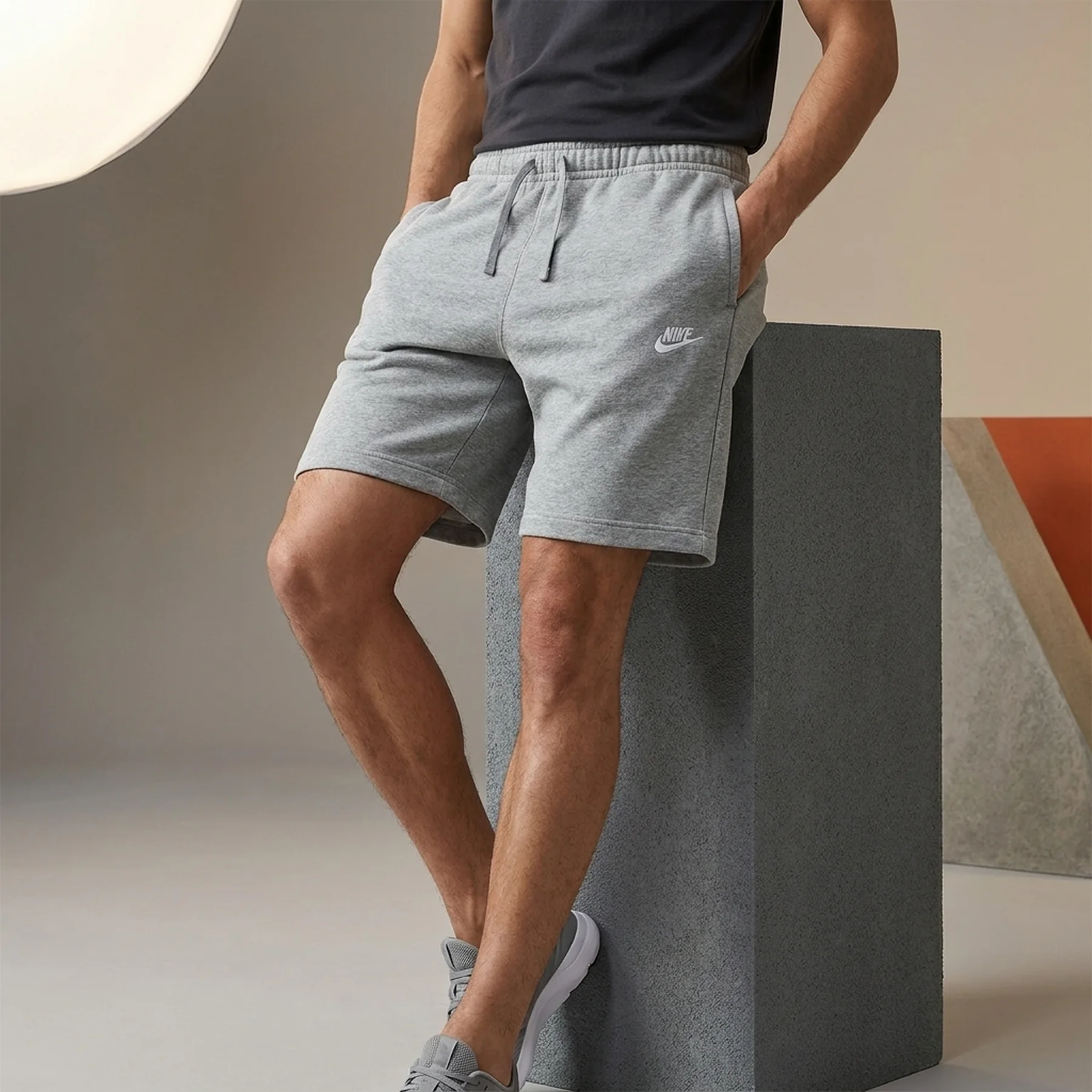 Шорти чоловічі Nike Club Knit Shorts Grey (FQ4359-063)