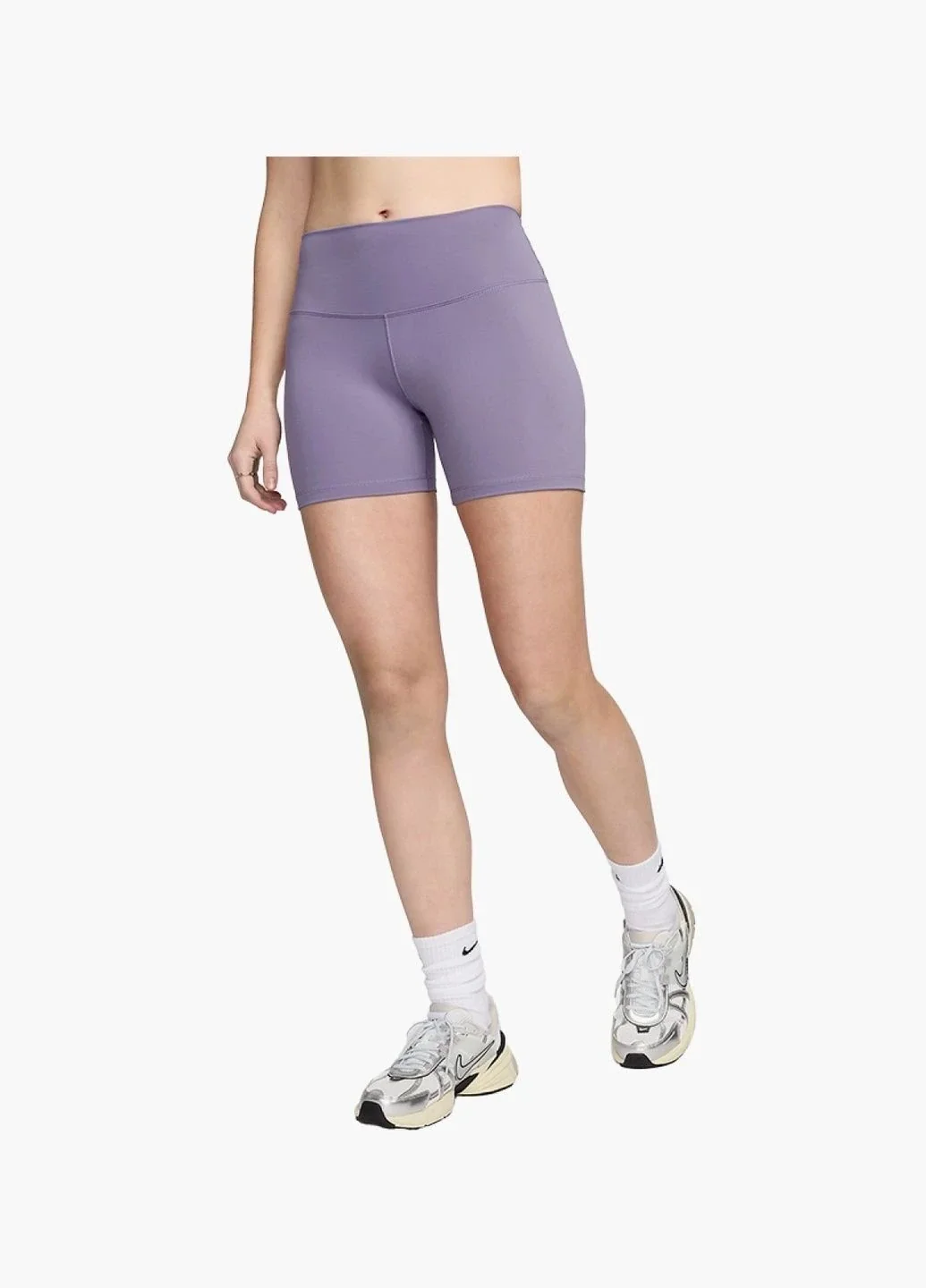 Шорти жіночі Nike One High-Waisted 5 Biker Shorts Violet (FN3211-509)