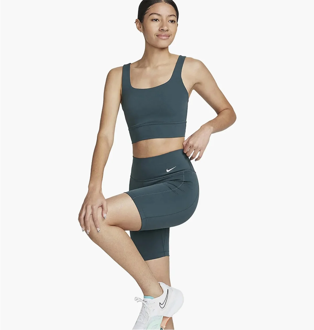 Шорти жіночі Nike One Leak Protection Blue (DZ5312-328)