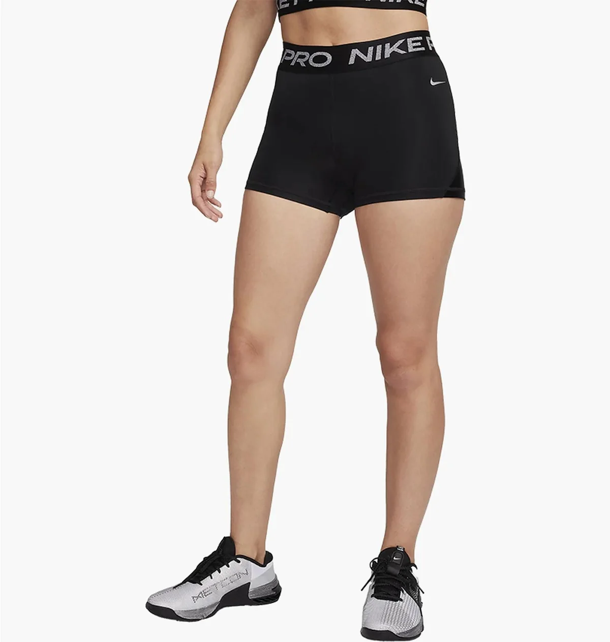 Шорти жіночі Nike Pro Mid-Rise 3 Shorts Black (FB5586-010)