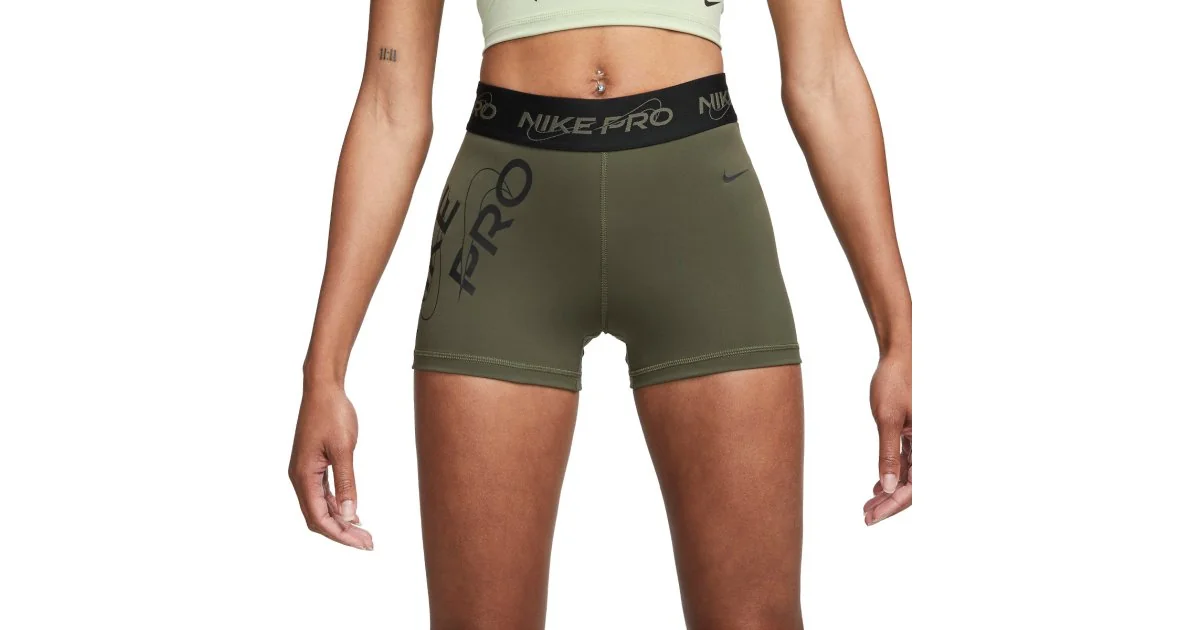 Шорти жіночі Nike Pro Mid-Rise Graphic (FB5448-325)