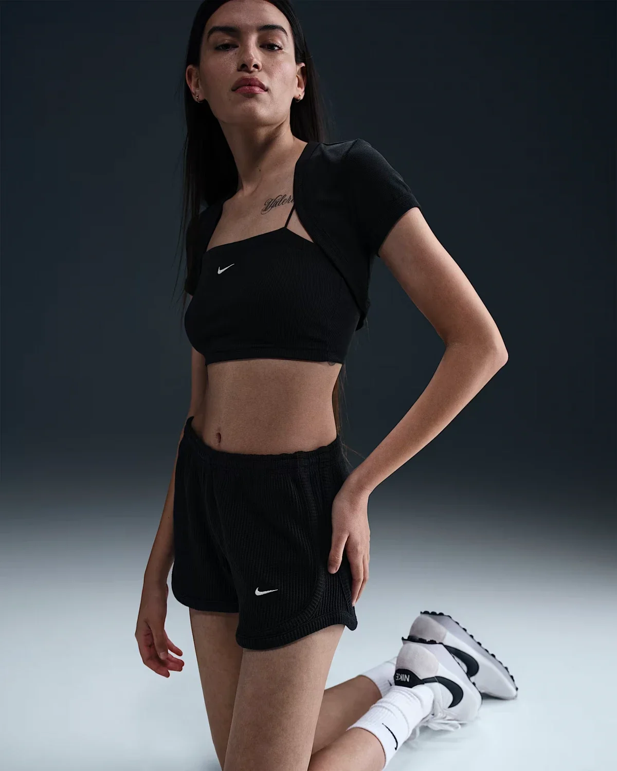 Шорти жіночі Nike Sportswear Chill Waffle Black (HJ3842-011)