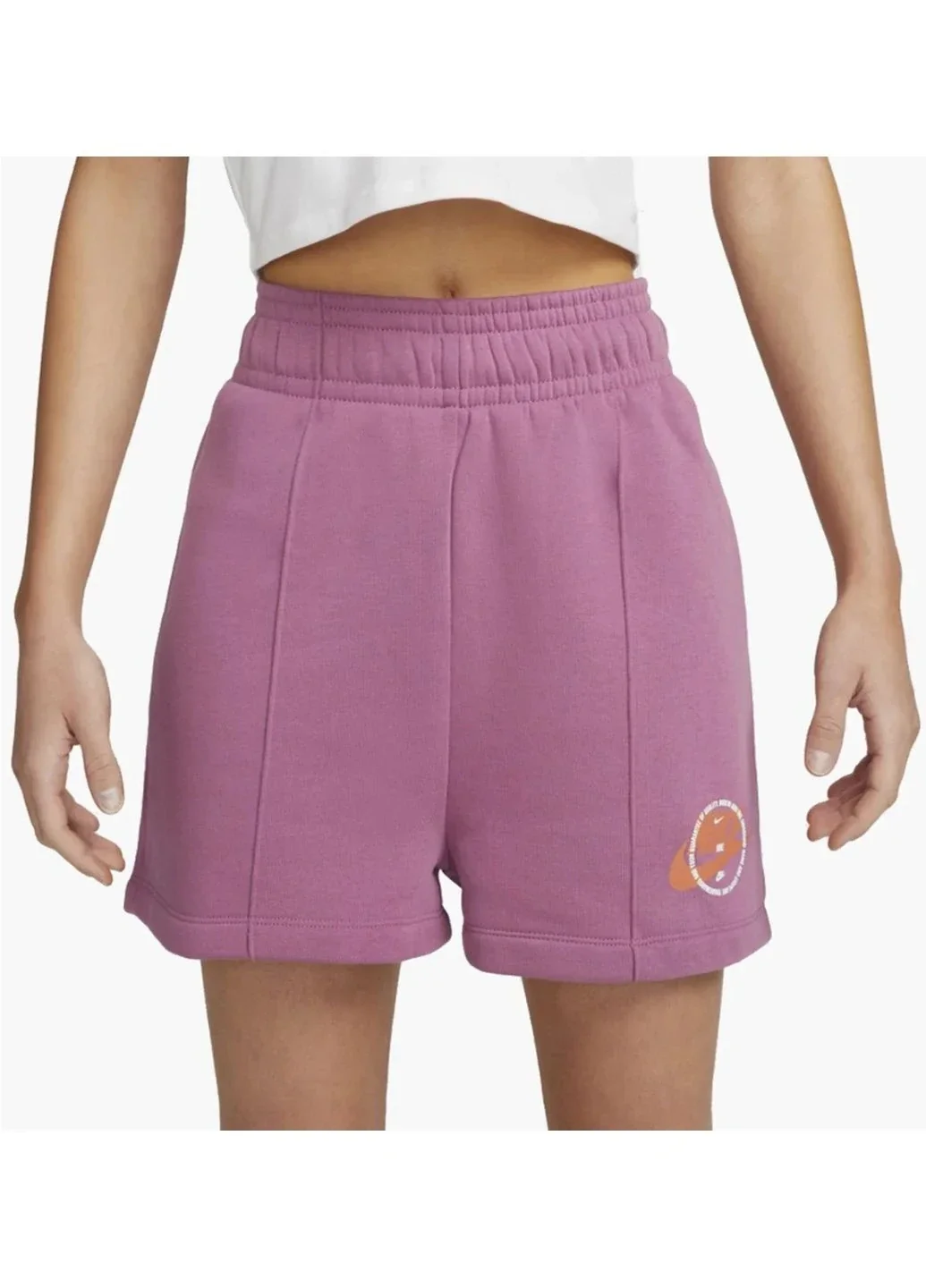 Шорти жіночі Nike Sportswear Fleece Shorts Violet Dx5677-507 (DX5677-507)