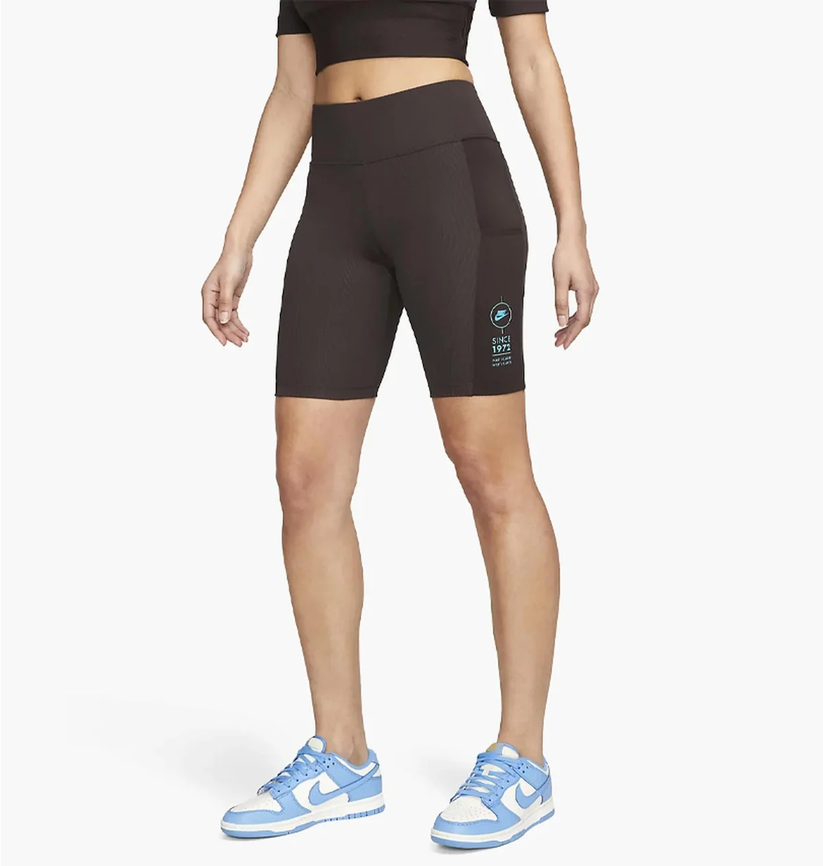 Шорти жіночі Nike Sportswear Mid-Rise Ribbed Biker Shorts (FJ4876-220)