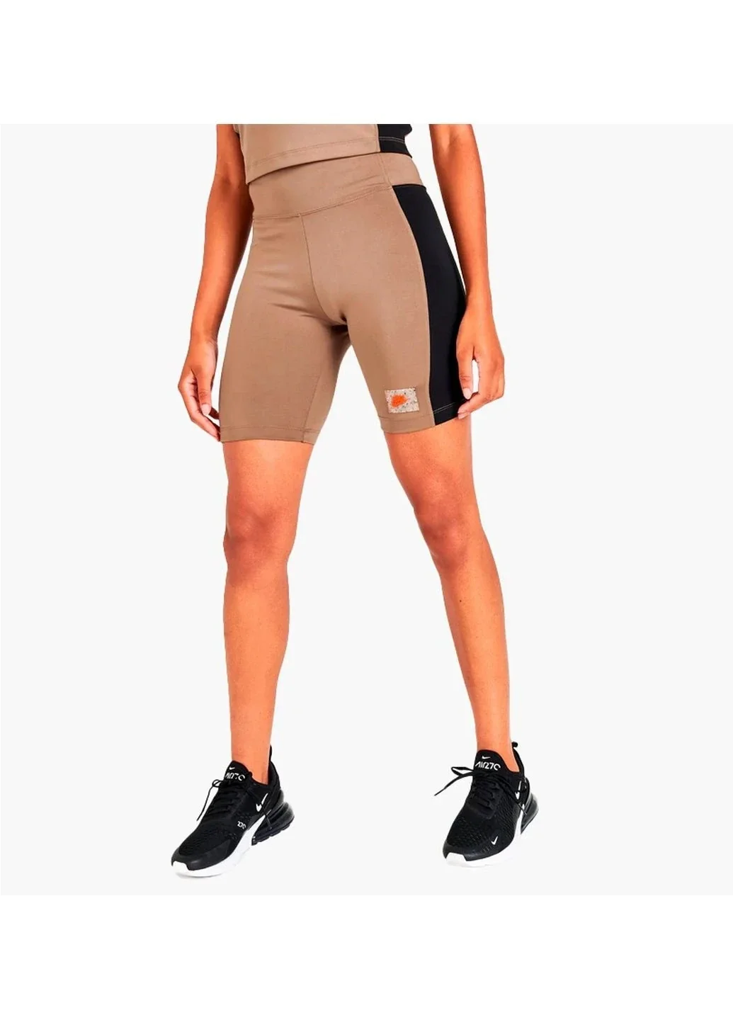 Шорти жіночі Nike Sportswear Swoosh Logo High-Waisted Bike Shorts Brown Dx2325-258 (DX2325-258)