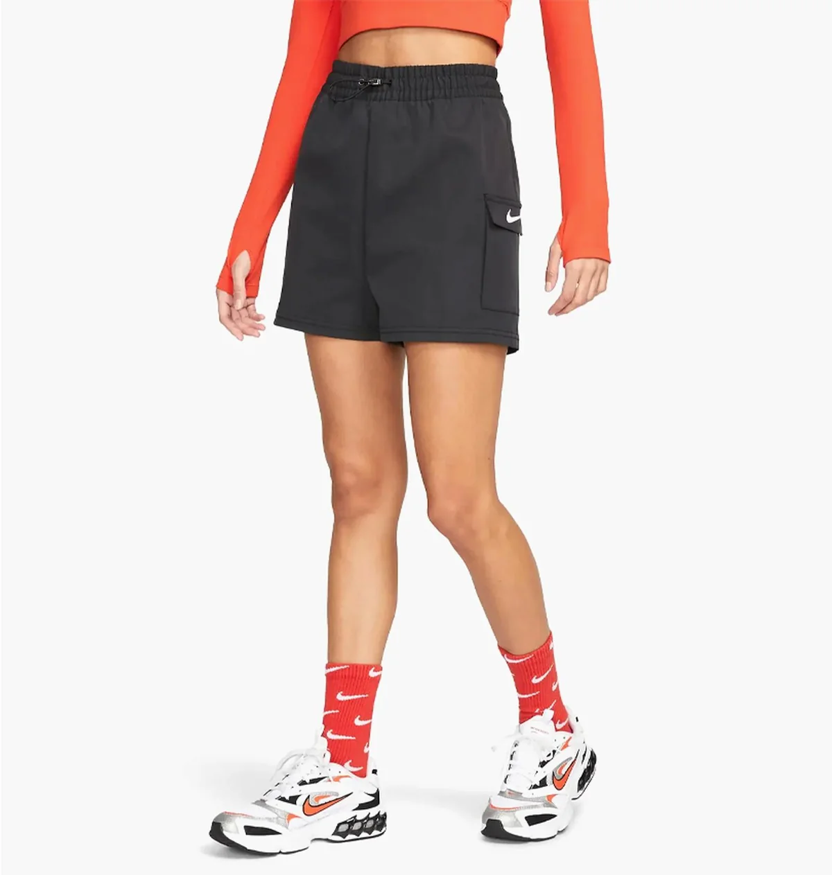 Шорти жіночі Nike Sportswear Swoosh Women's Woven Shorts (FJ4887-010)
