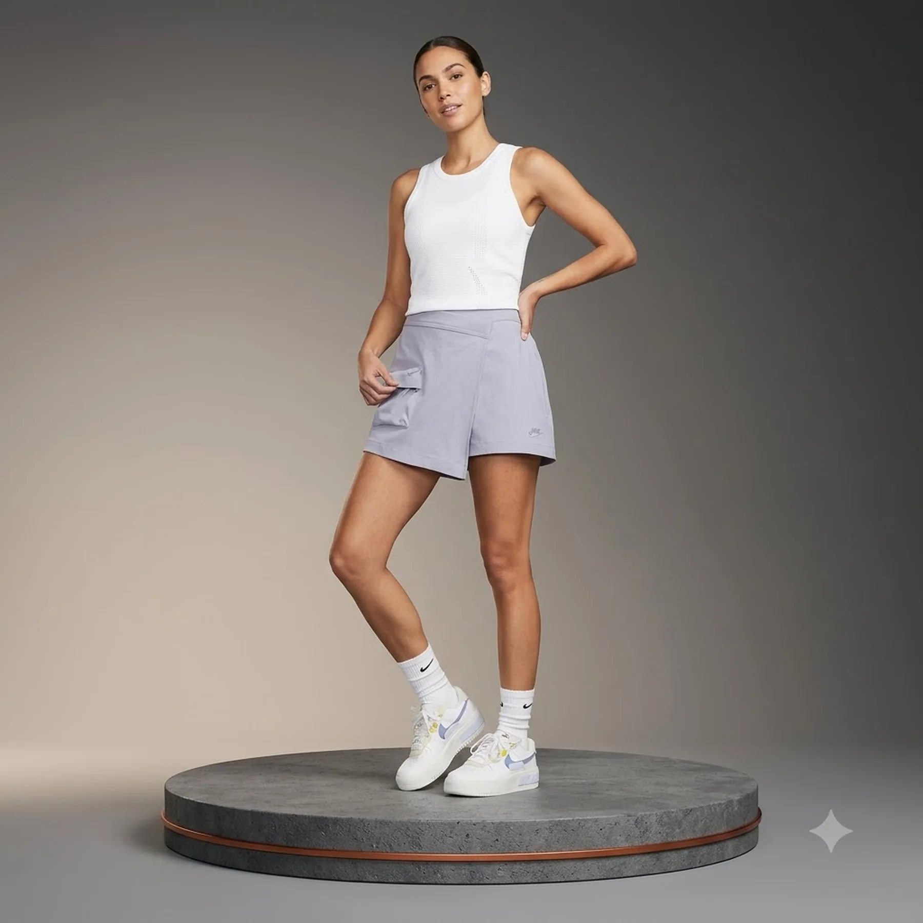 Шорти жіночі Nike Sportswear Tech Pack Women's Mid-Rise Skort (DV8491-519)