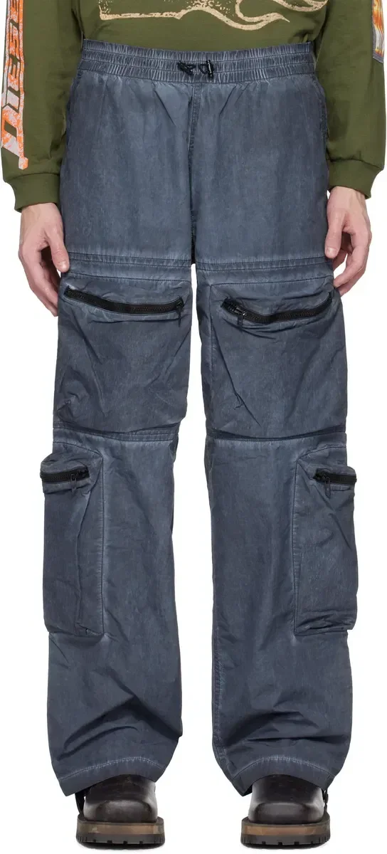 Штани чоловічі Cargo Nohavice Diesel P-Noode-A Cargo Pants Blue