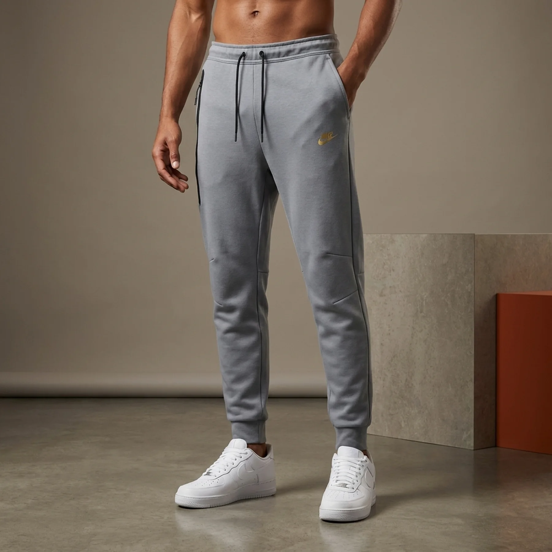 Штани чоловічі Nike Sportswear Tech Fleece Grey FZ4710-065 XL