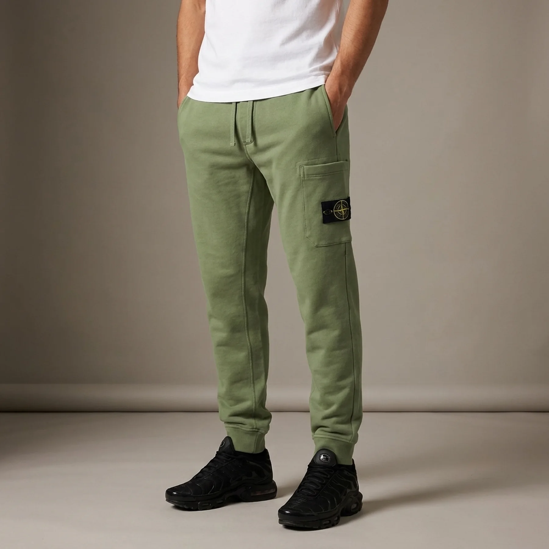 Штани чоловічі Stone Island Cotton Fleece Sweatpants Green