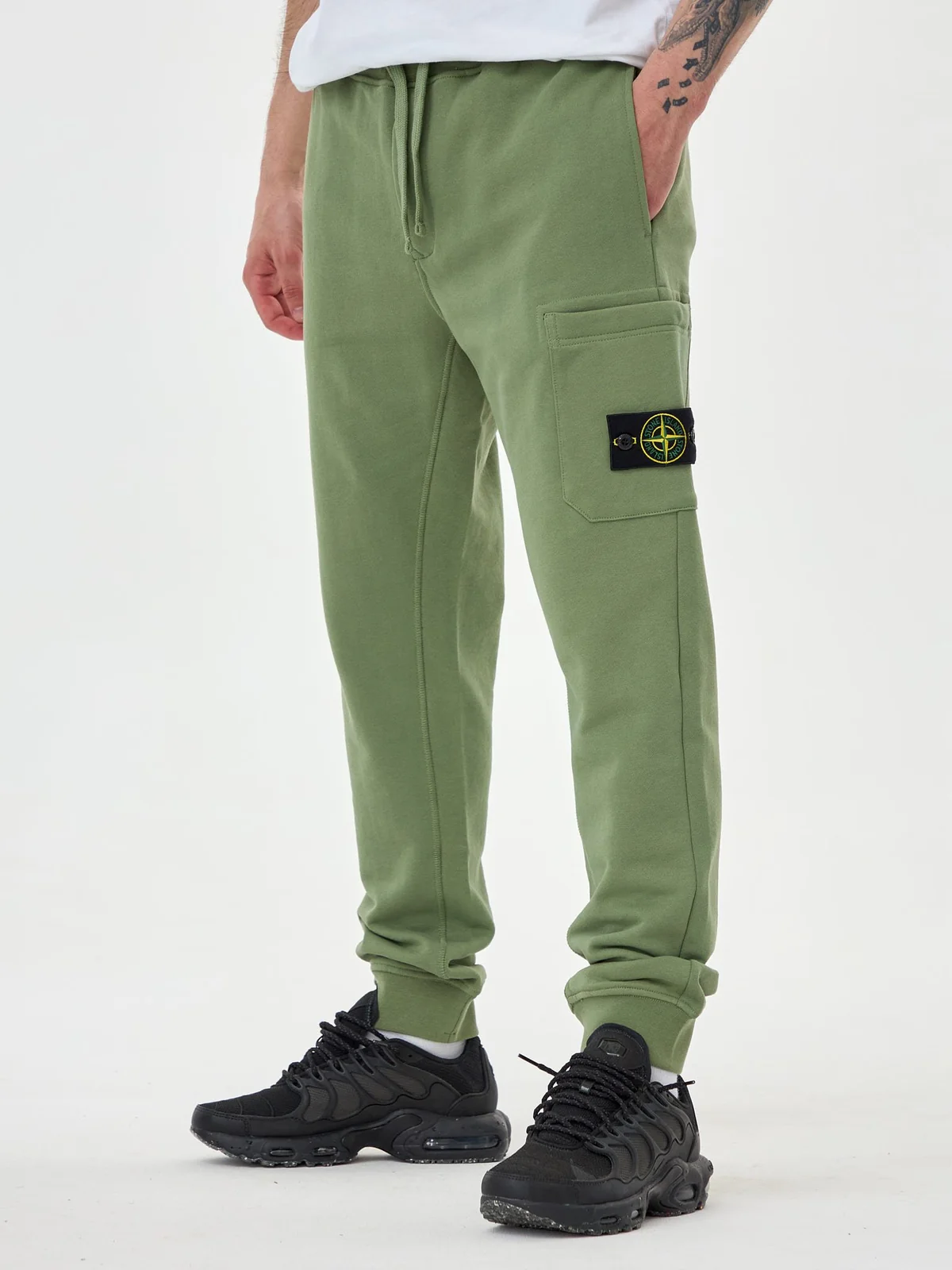 Штани чоловічі Stone Island Cotton Fleece Sweatpants Green