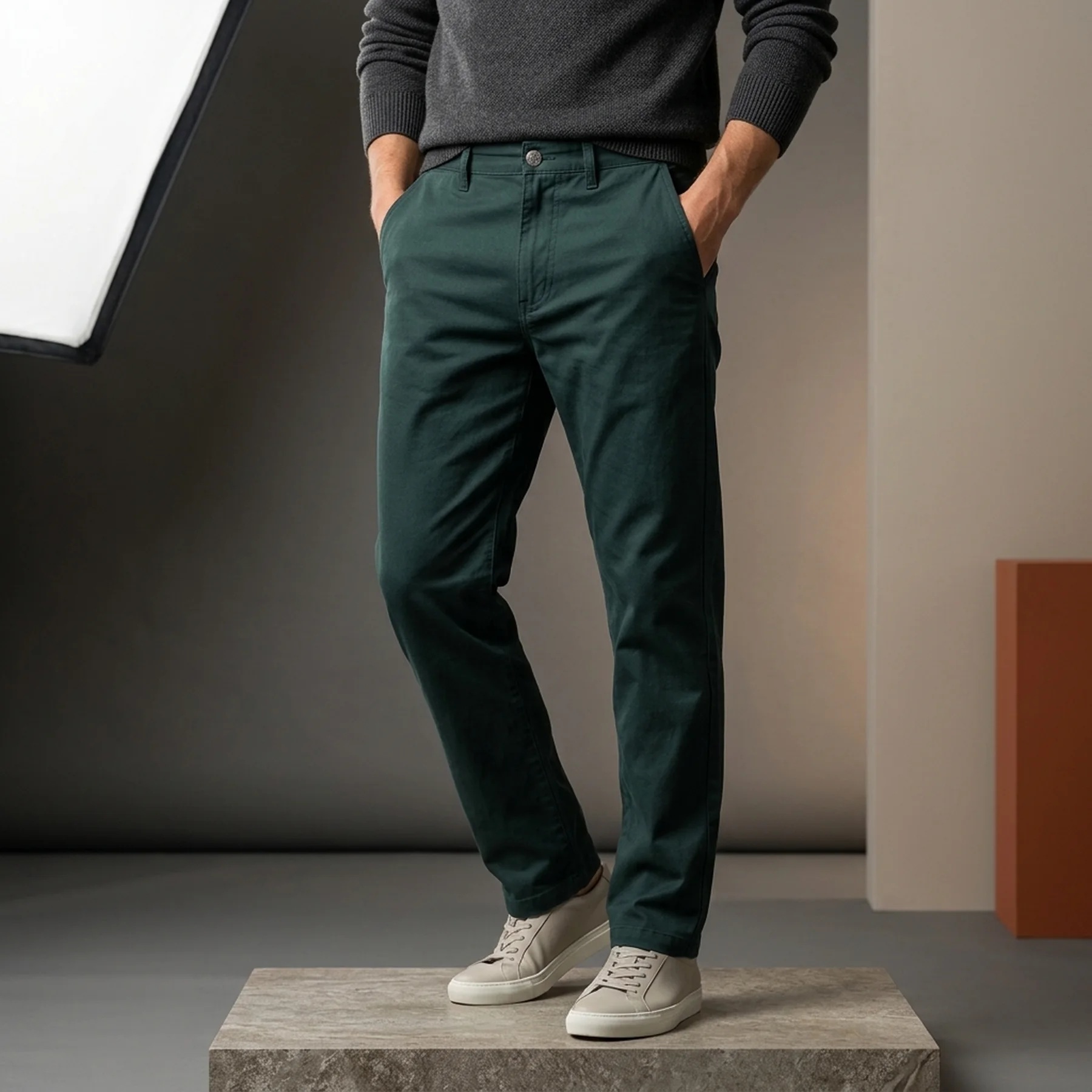 Штани чоловічі Stone Island Patch Pocket Straight Leg Pants 'Green' Pczec