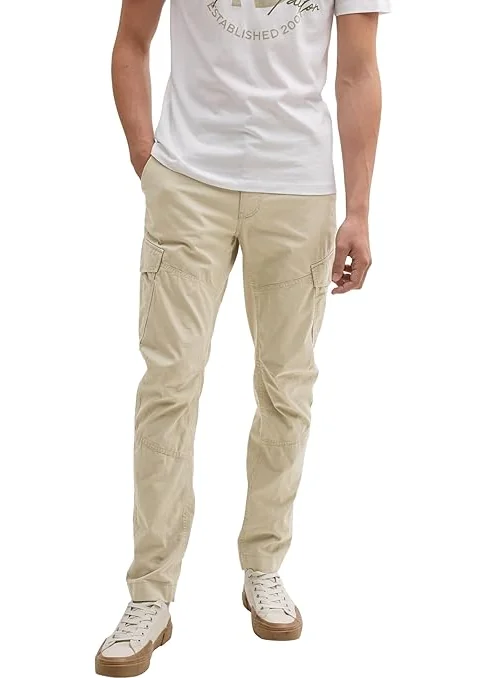Штани Denim Men's Regular Tapered Cargo Pants 1042559-35723 Tom Tailor XXL Бежевий