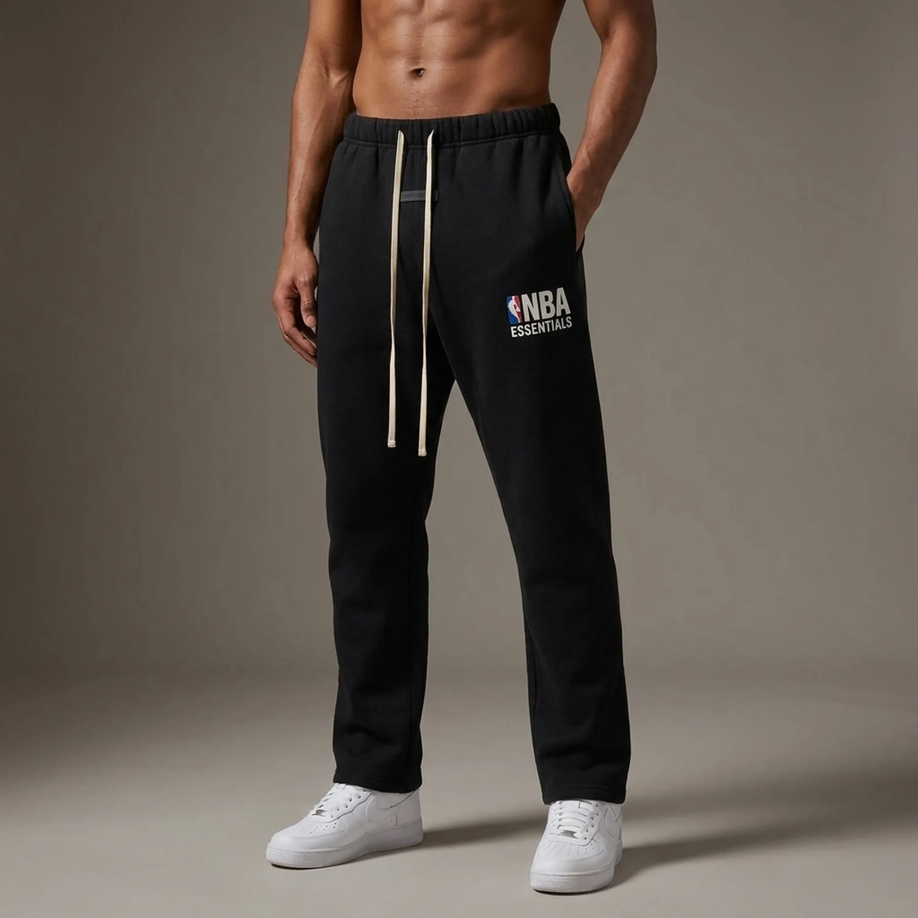 Штани Essentials Fear of God Essentials NBA Relaxed Black Sweatpants