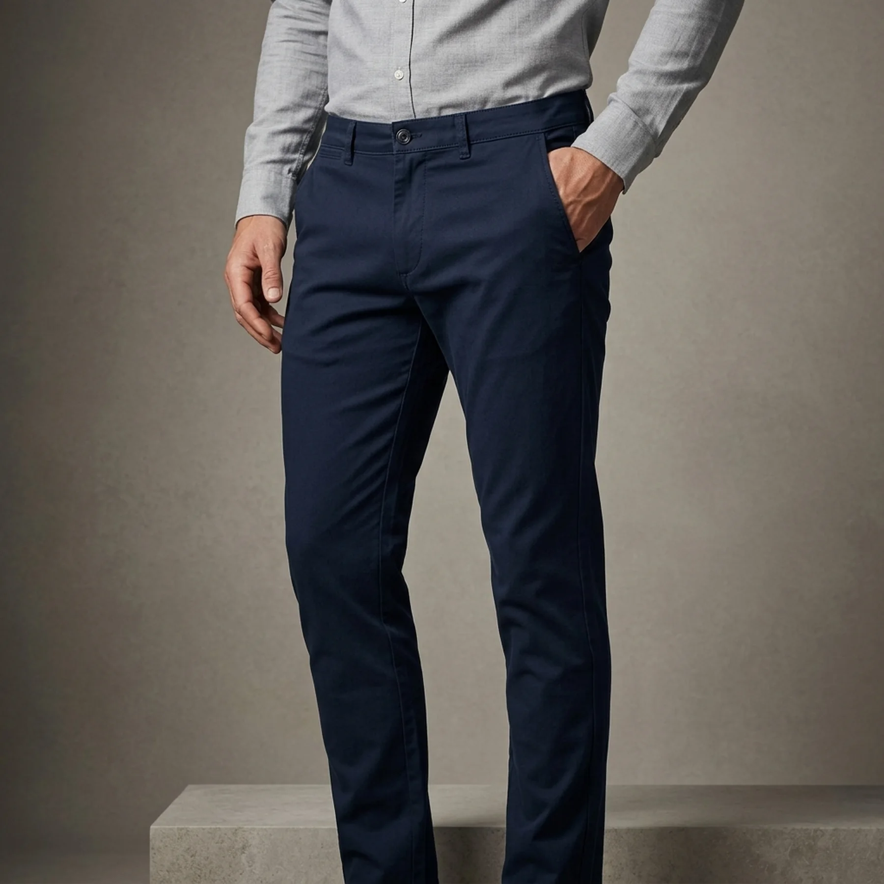 Штани JJIMARCO JJDAVE SA NAVY 12174146 Navy Blazer Jack & Jones 30/34 Темно-синій