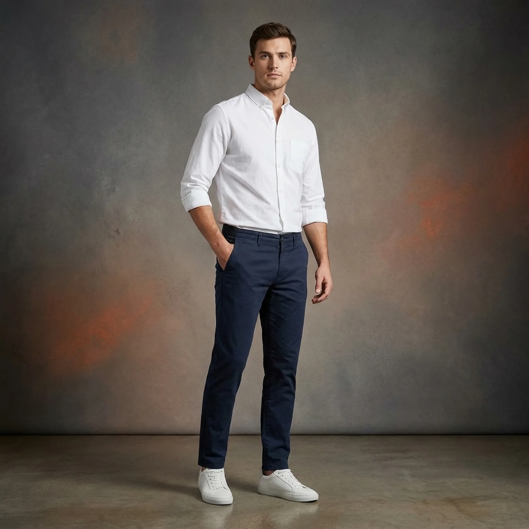 Штани JJIMARCO JJFRED AMA NAVY NOOS 12184901 Navy Blazer Jack & Jones 30/32 Темно-синій