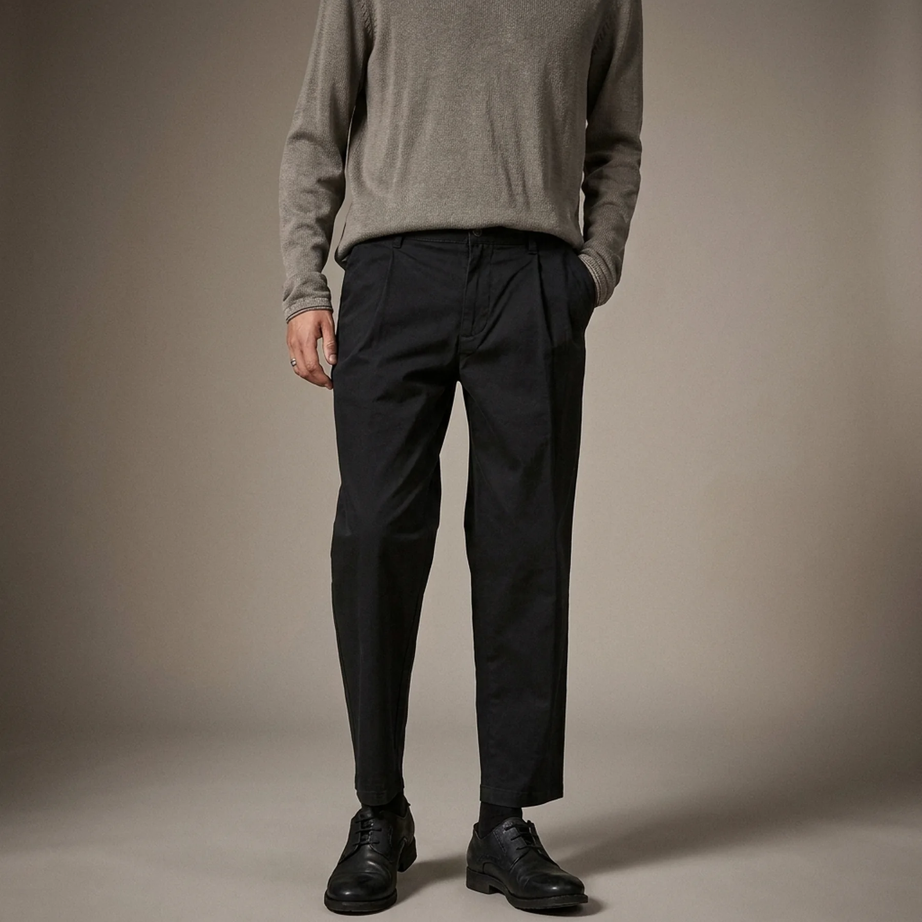 Штани JPSTBILL JJRICO CROPPED AKM 000 BLACK 12192602-Black Jack & Jones 29/32 Чорний