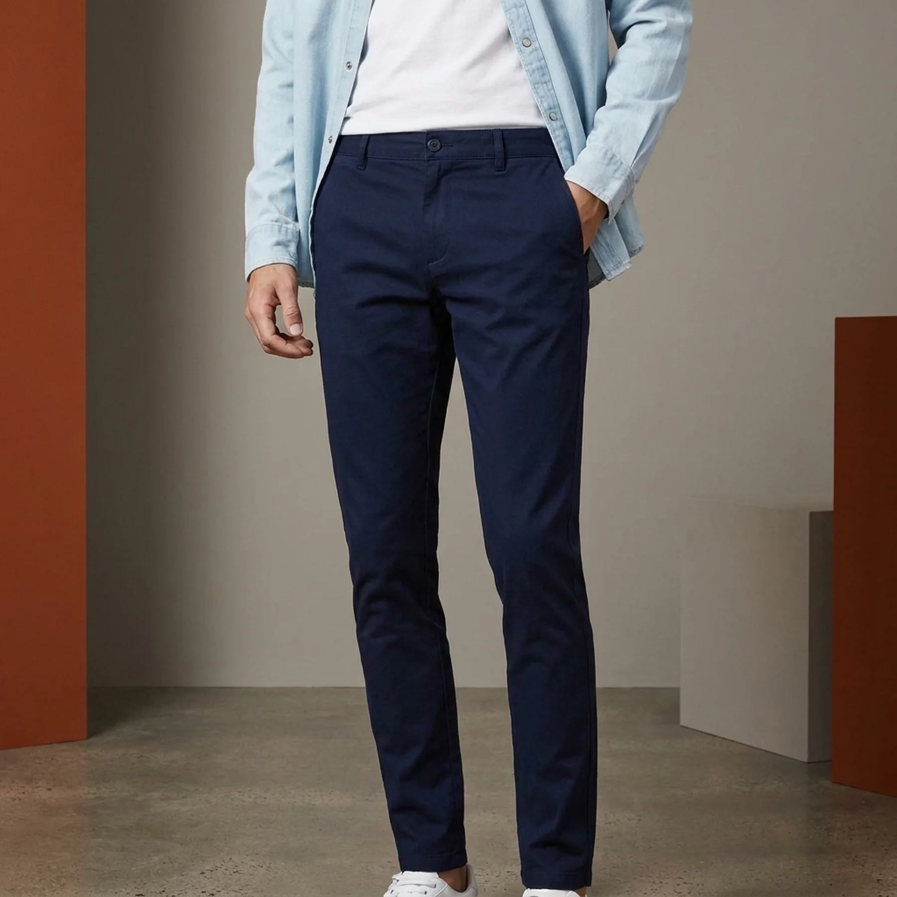 Штани JPSTMARCO JJDAVE AKM NAVY BLAZER NOOS 12174309-Navy Blazer Jack & Jones 30/34 Темно-синій