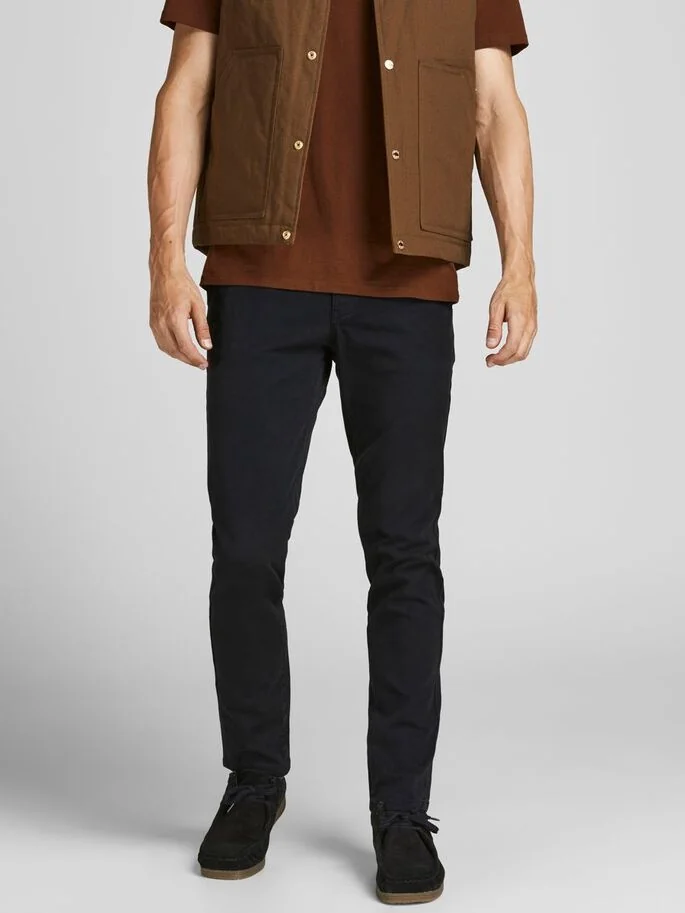 Штани JPSTMARCO JJFRED AMA CAVIAR 12193816-Caviar Jack & Jones 29/32 Чорний