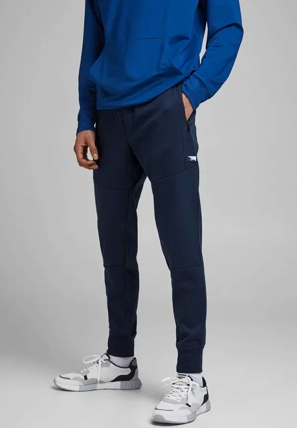 Штани JPSTWILL JJAIR SWEAT PANTS NOOS NB 12184970-Navy Blazer-Detail:MELANGE Jack & Jones M Темно-синій