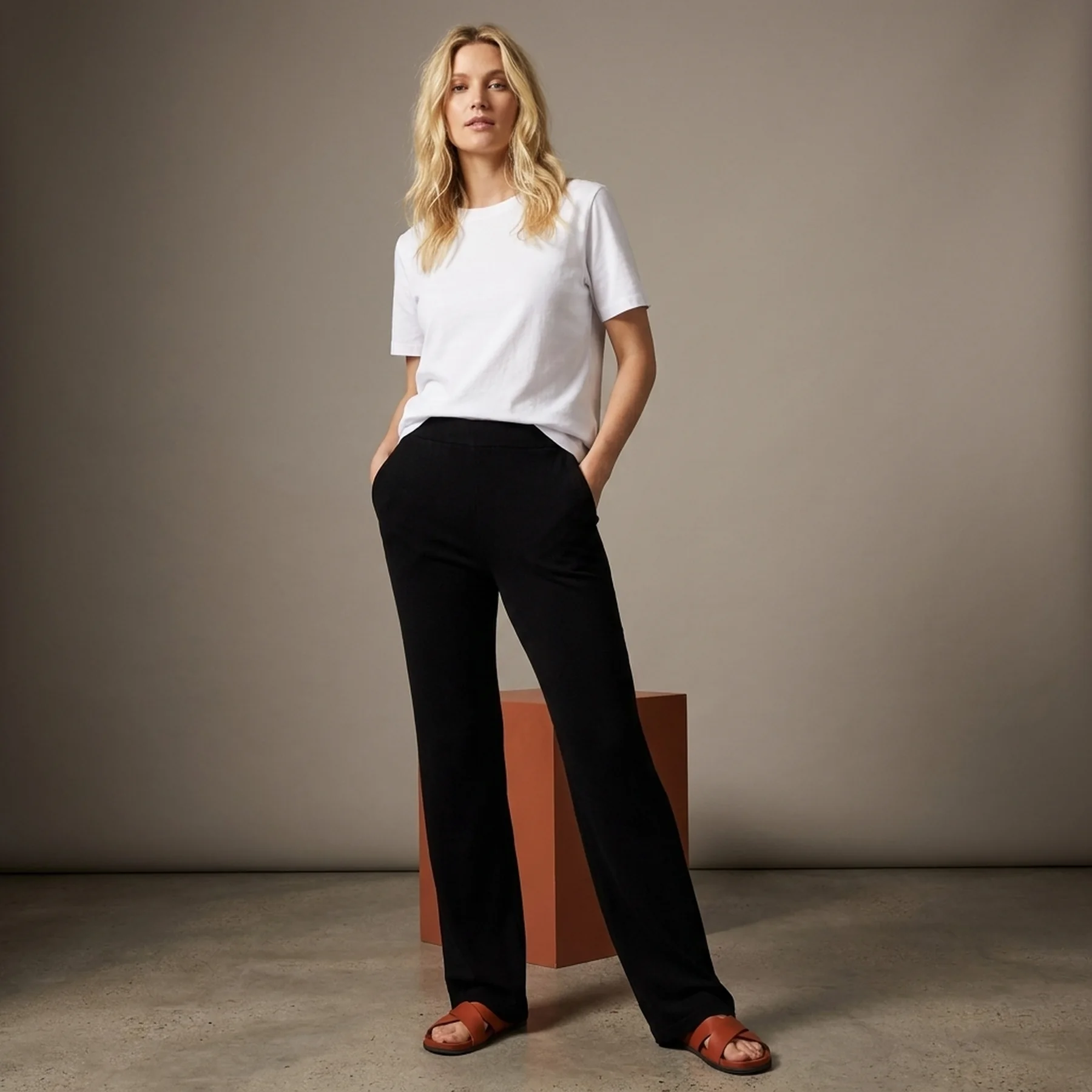 Штани JXHARPER SOFT KNIT PANT NOOS 12202996-Black JJXX L Чорний