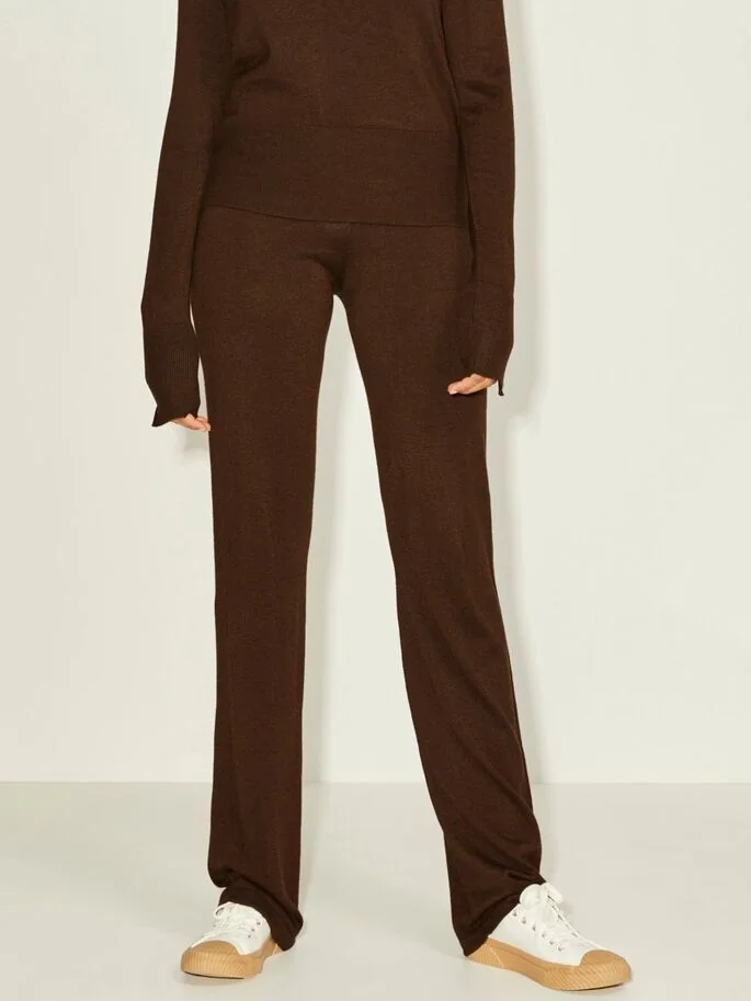 Штани JXHARPER SOFT KNIT PANT NOOS 12202996-Demitasse JJXX L Коричневий