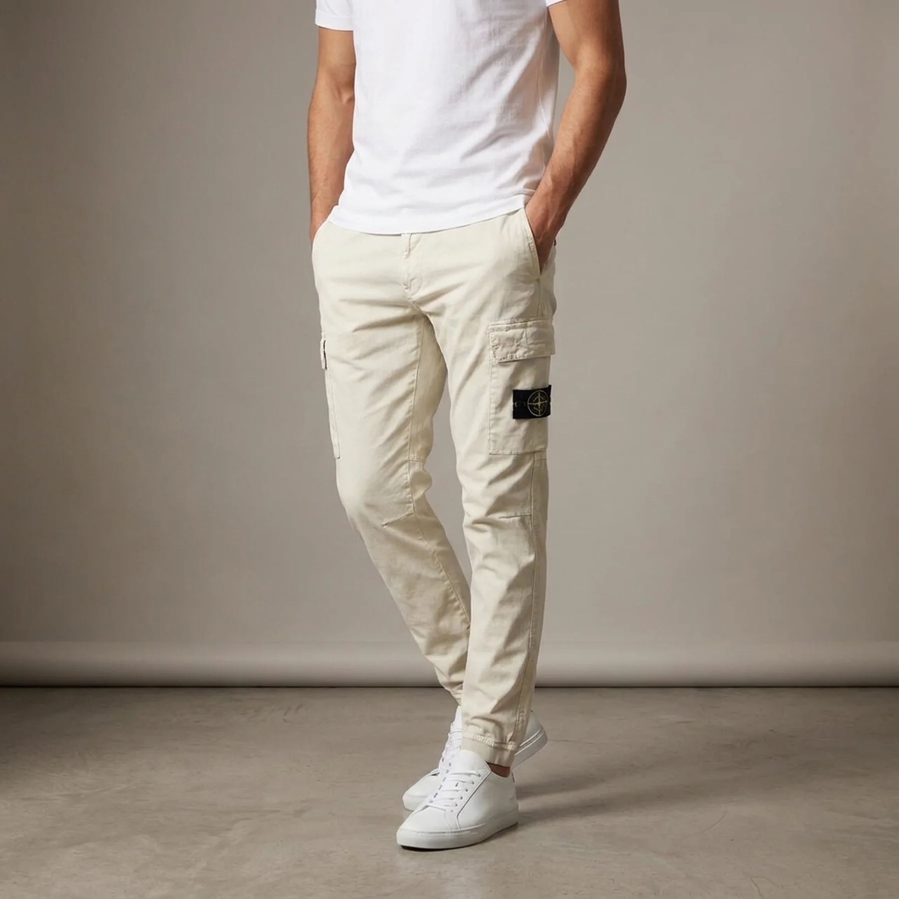 Штани-карго Stone Island (White)