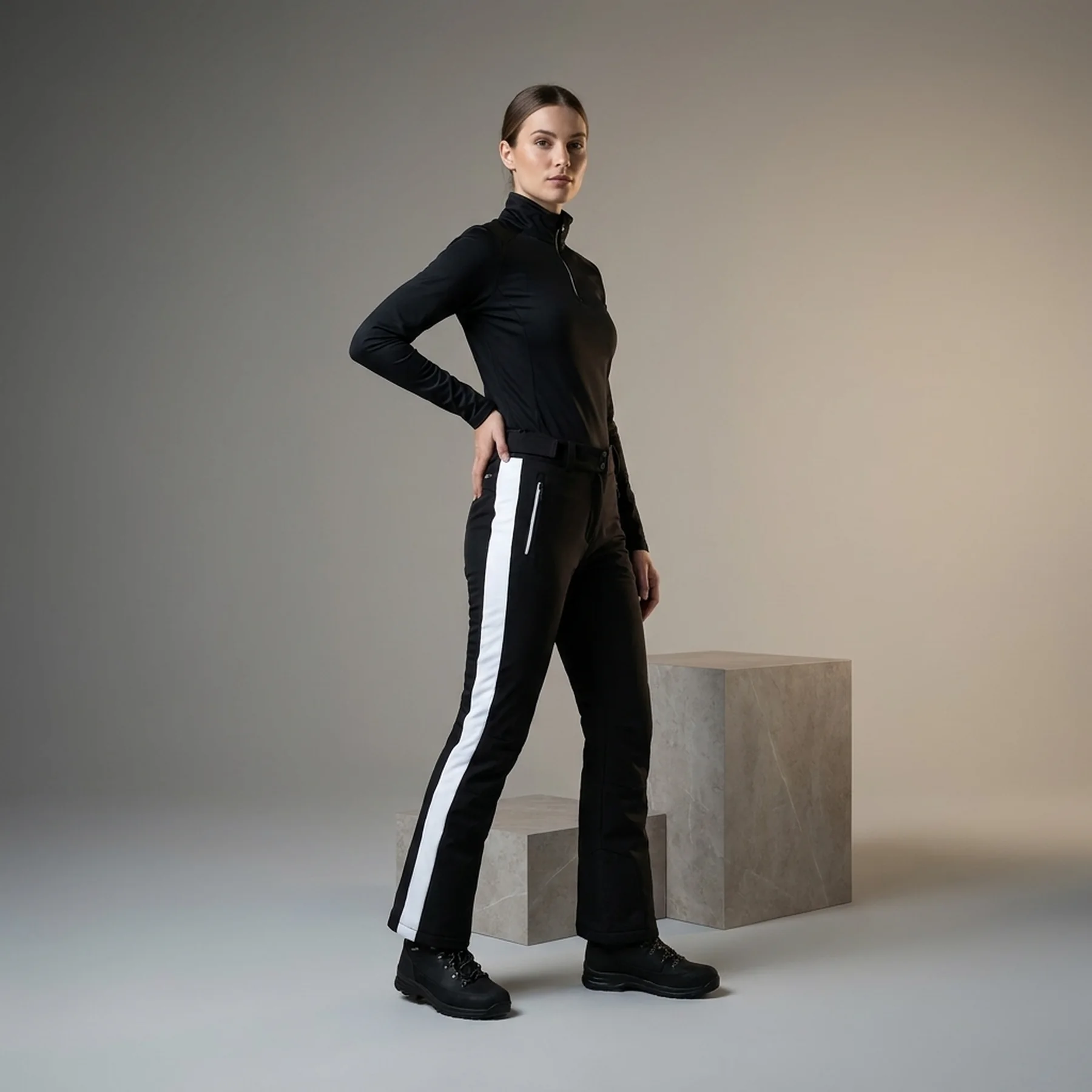 Штани лижнi WOMAN PANT 30W0806-U901 CMP 34 Чорний