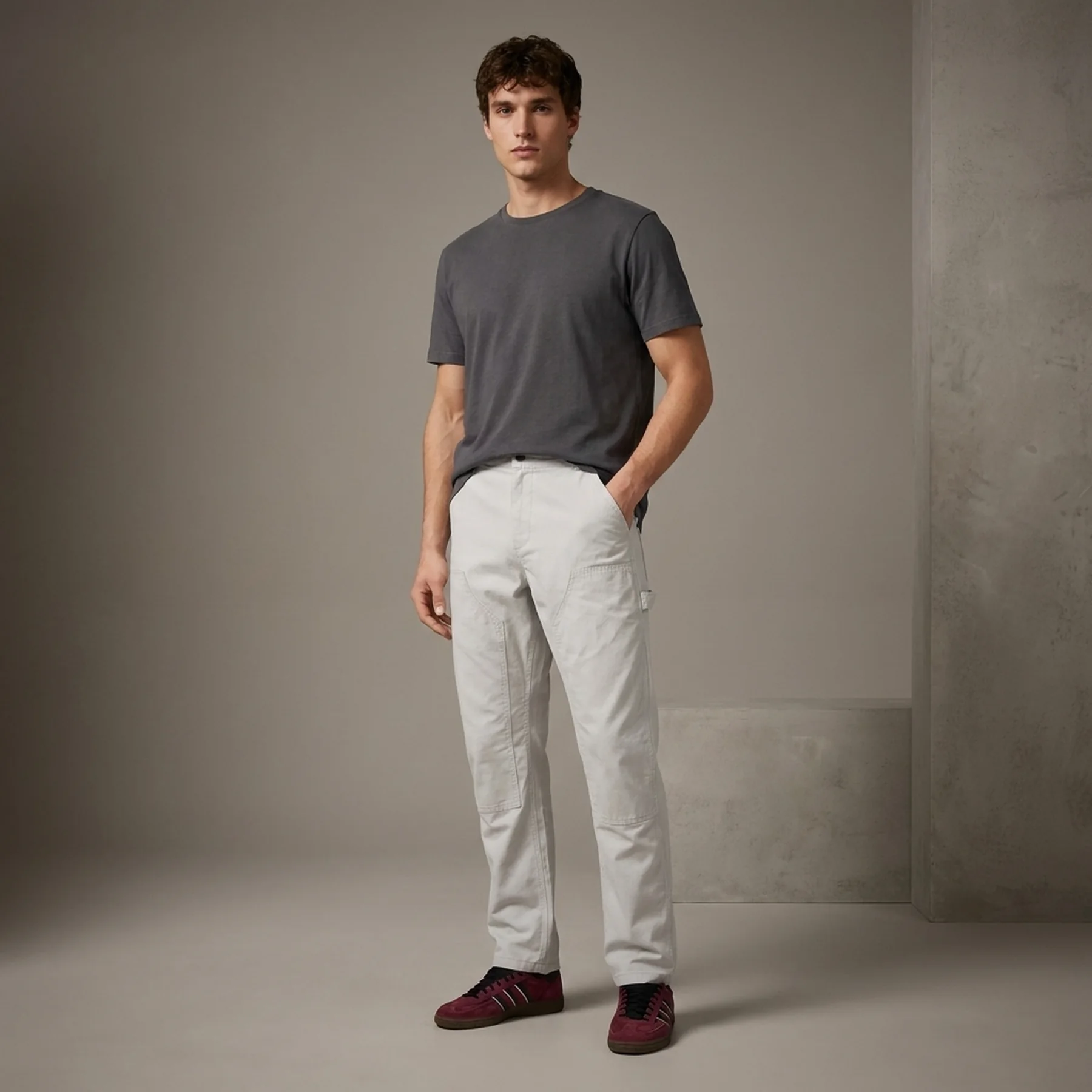 Штани Loose-Fit Hose Utility 1045055-15277 Tom Tailor XXL Білий
