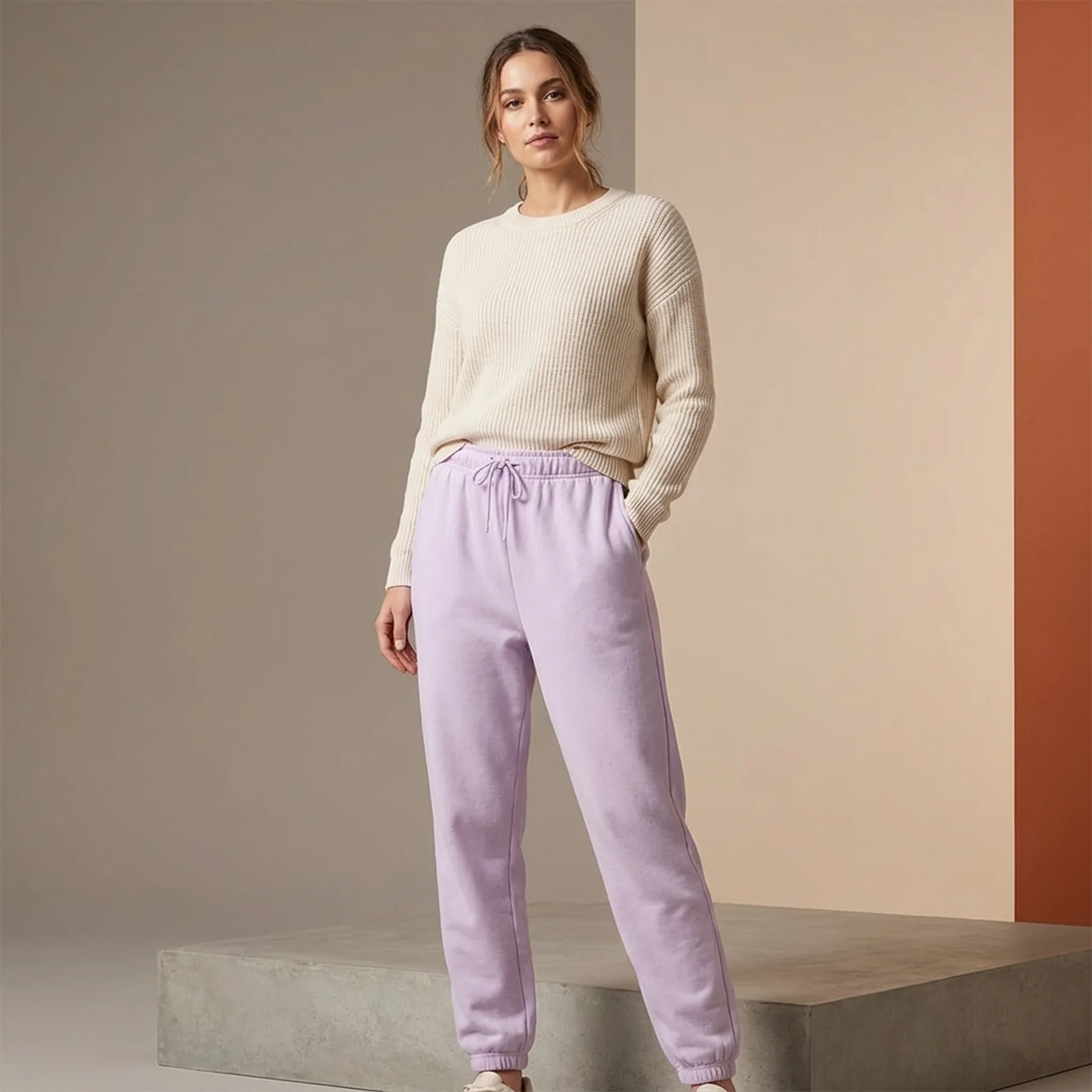 Штани ONLCOMFY LIFE PANT SWT 15236619 Orchid Bloom ONLY L Бузковий