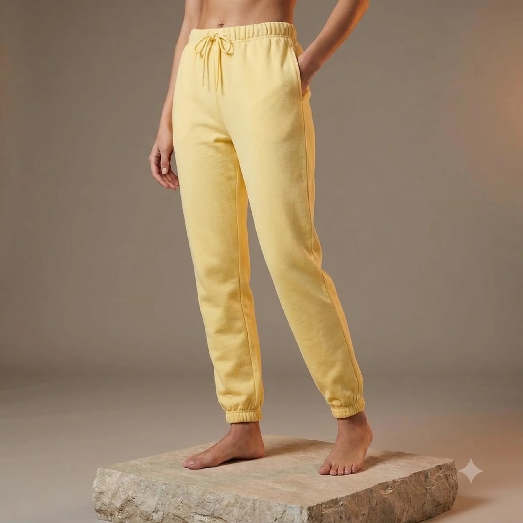 Штани ONLCOMFY LIFE PANT SWT 15236619-Straw ONLY L Жовтий
