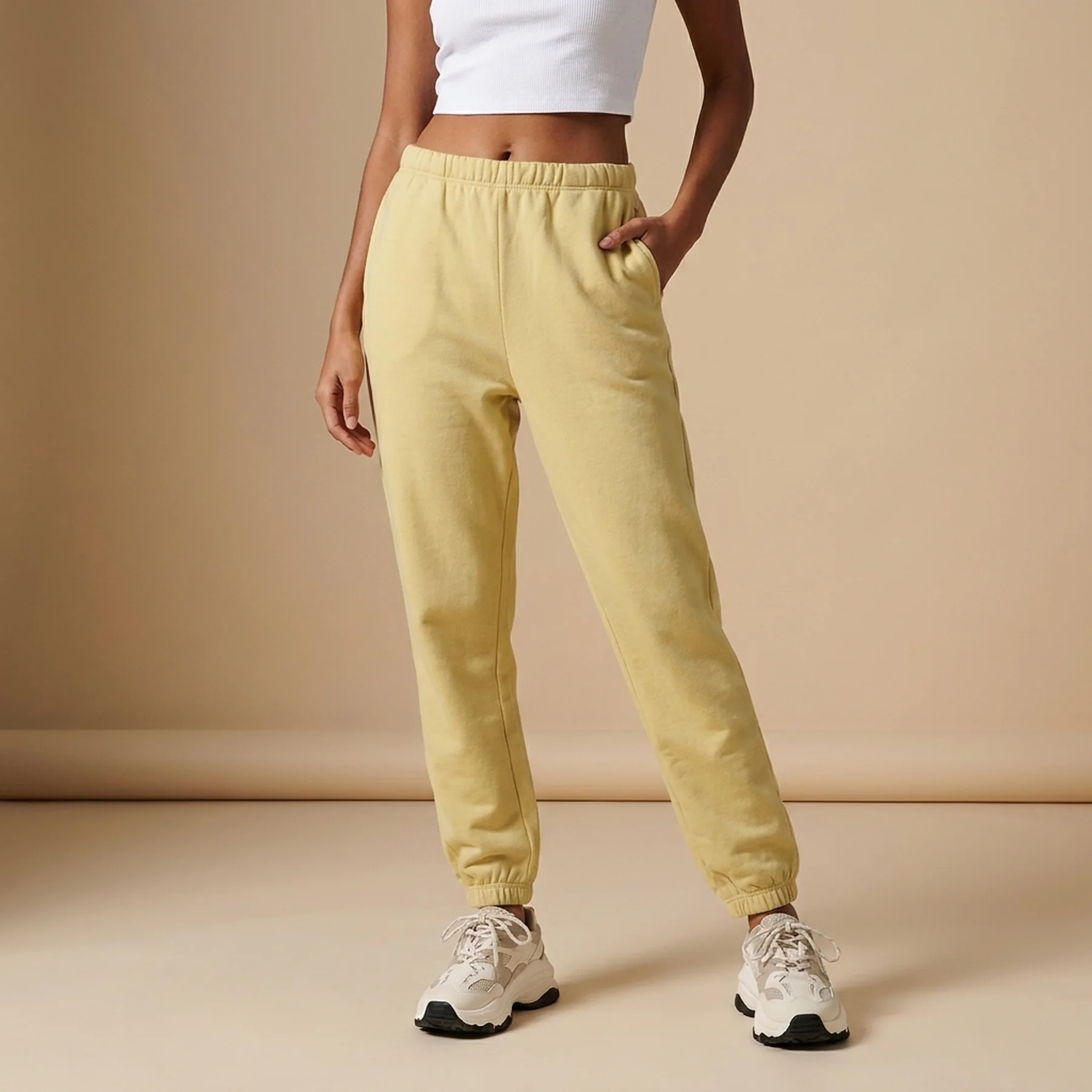 Штани ONLFEEL LIFE 7/8 PANT SWT 15234299-Straw ONLY M Жовтий