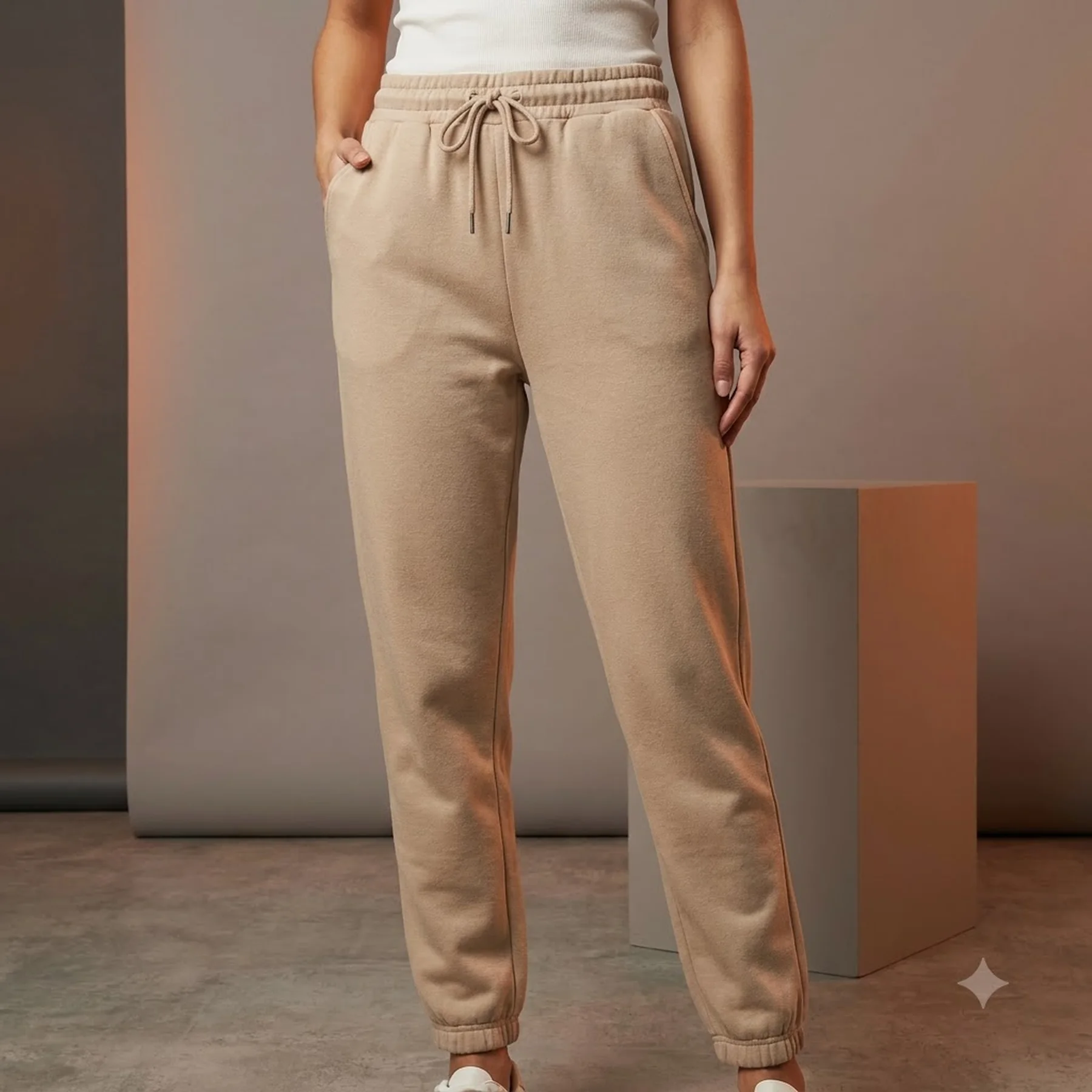 Штани ONLFEEL LIFE NEW PANT NOOS SWT 15243747-Humus ONLY XL/32 Бежевий